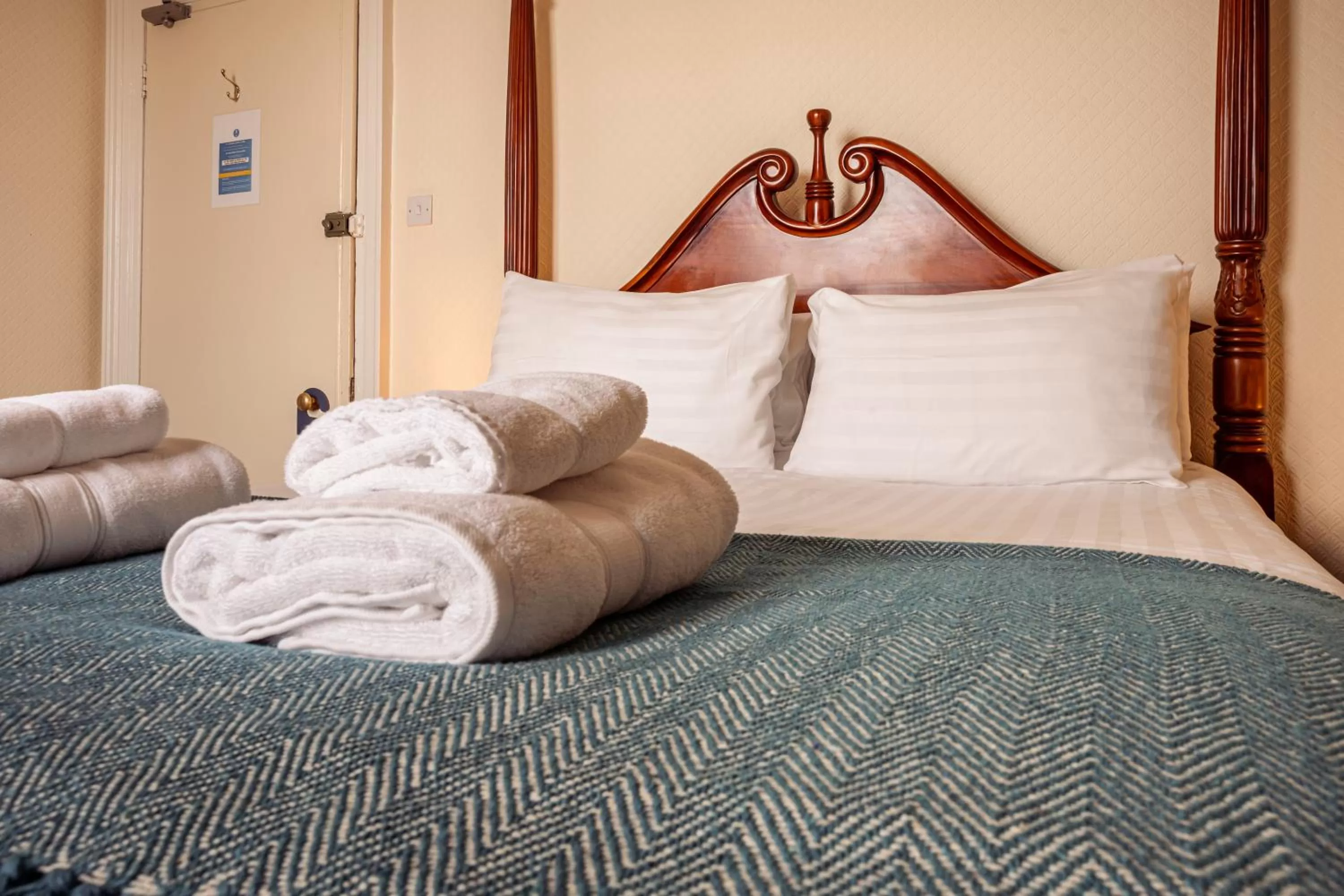 Bed in Manor House Hotel Holy Island