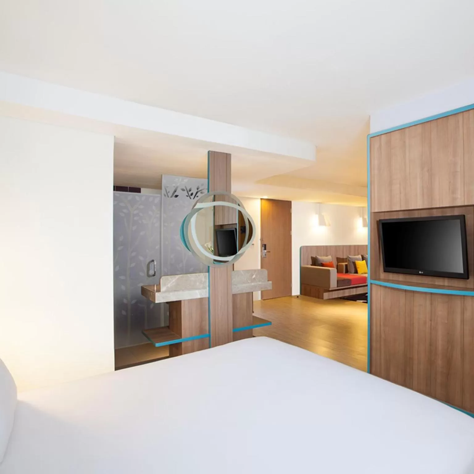 Bedroom, Bed in Grand Livio Kuta Hotel