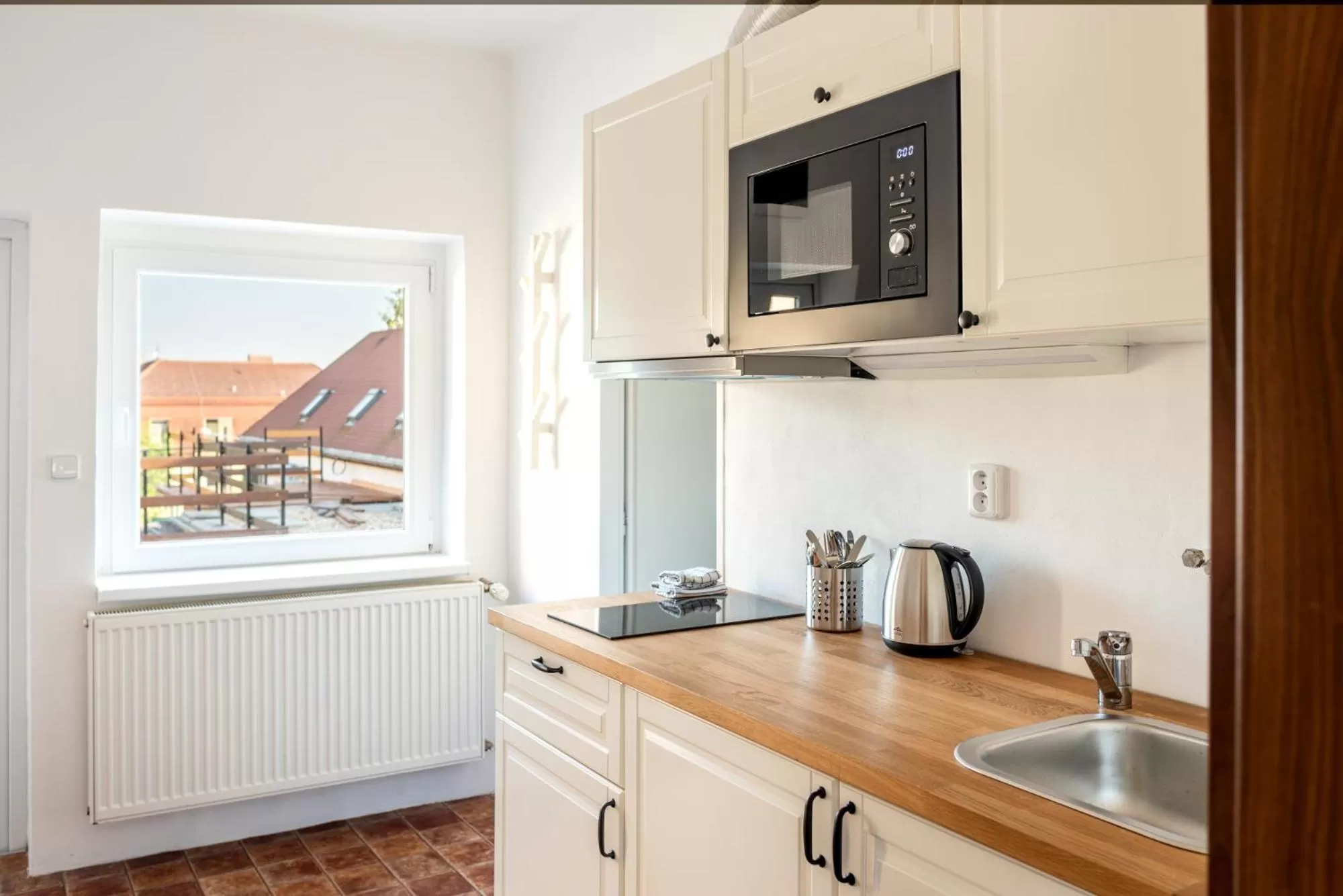 Kitchen or kitchenette in Dobrý Kanec - Hostinec