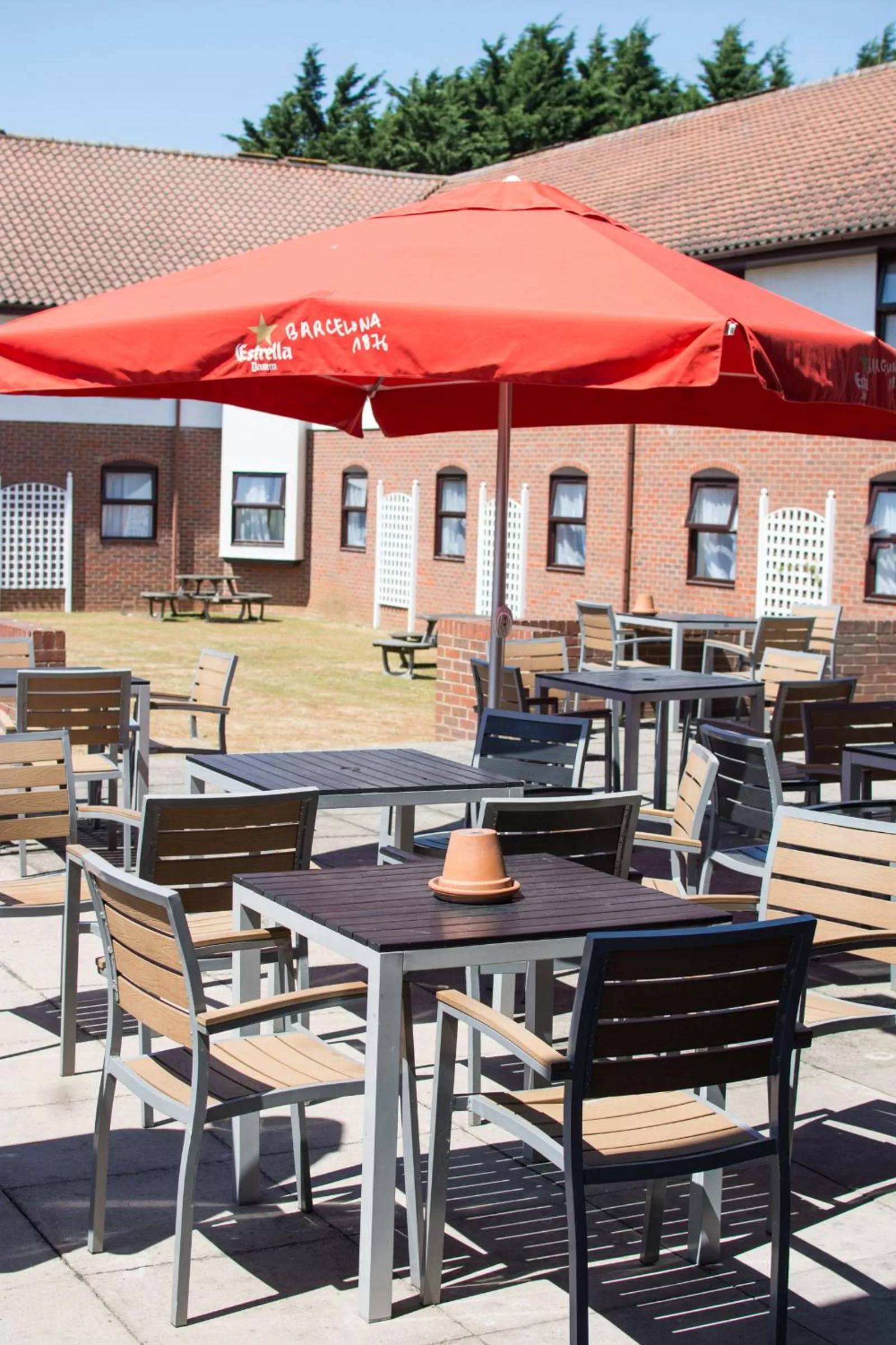 Patio in Dragonfly Hotel Bury St Edmunds