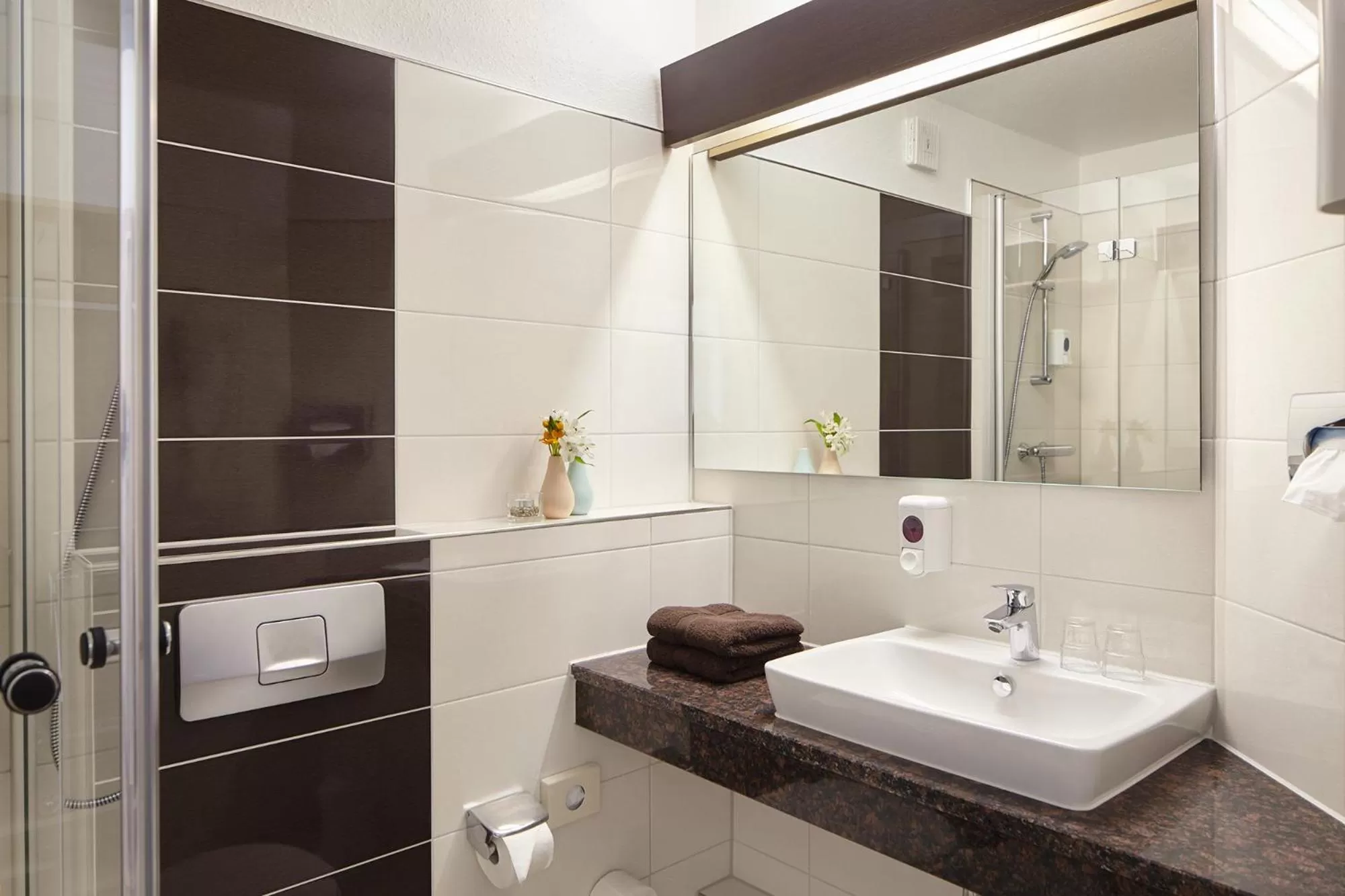 Bathroom in nordica Hotel Friesenhof