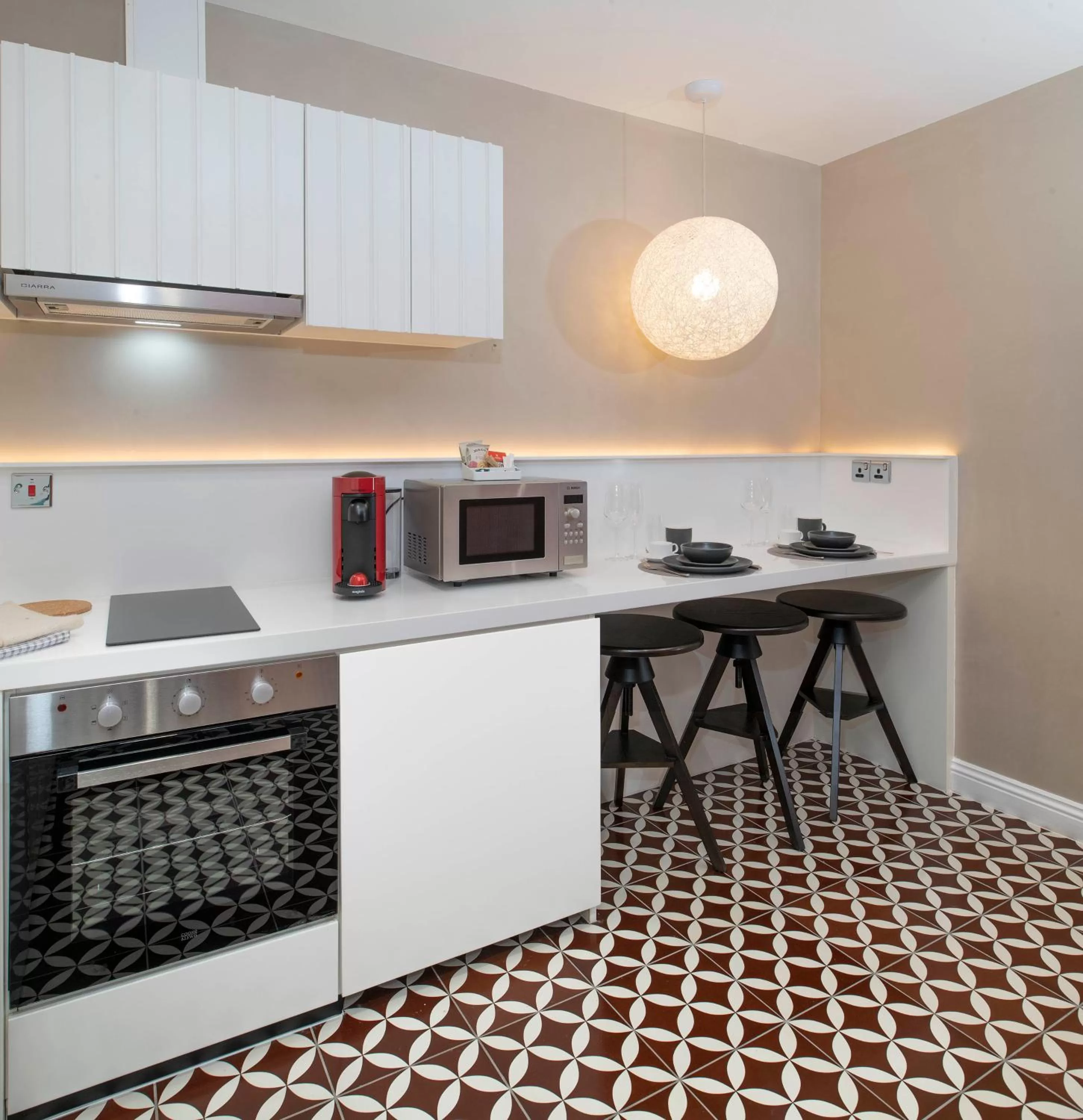 Kitchen or kitchenette in Trueman Court Luxury Serviced Apartments