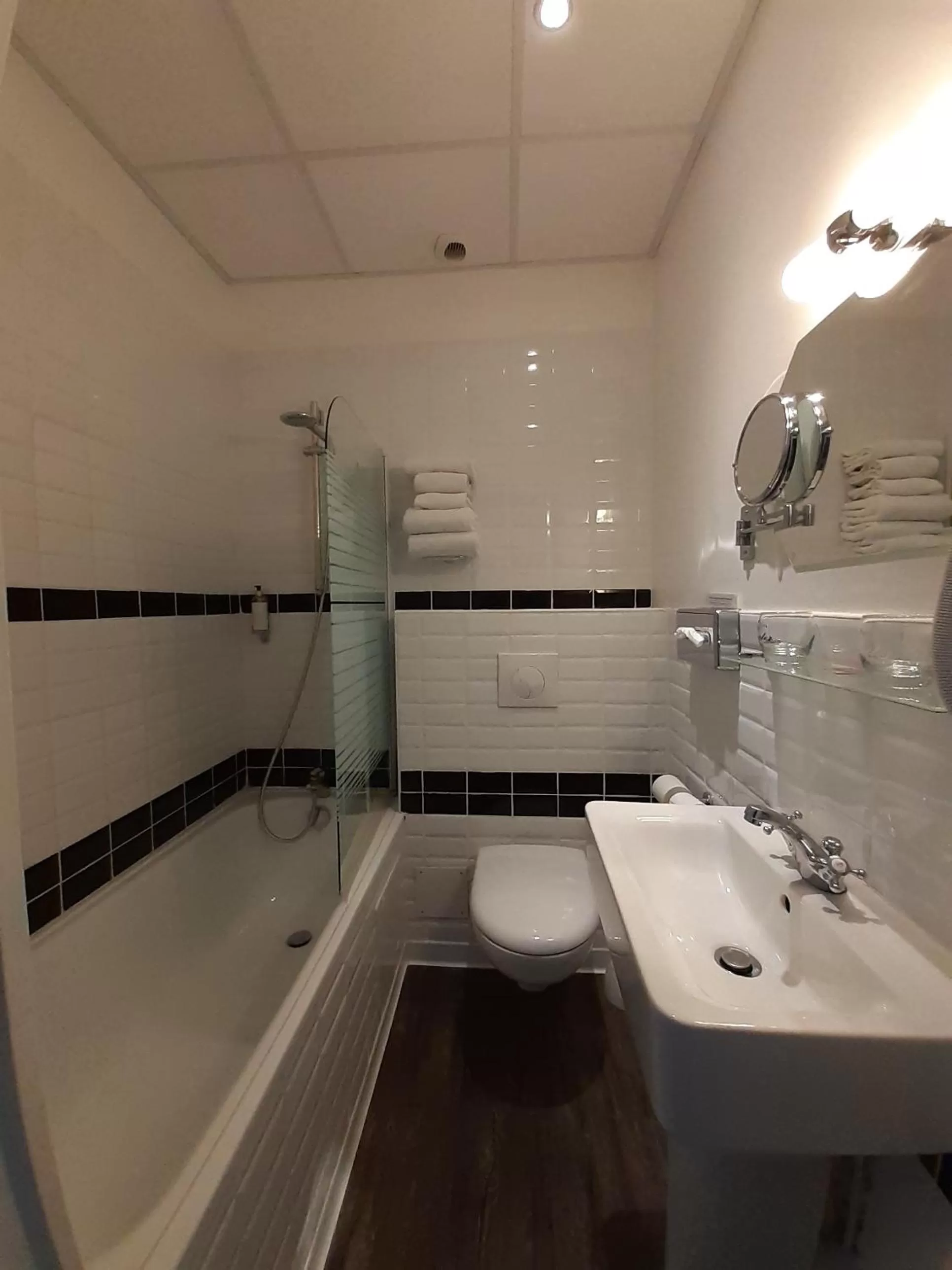 Toilet in Logis Hotel - Le Charleston