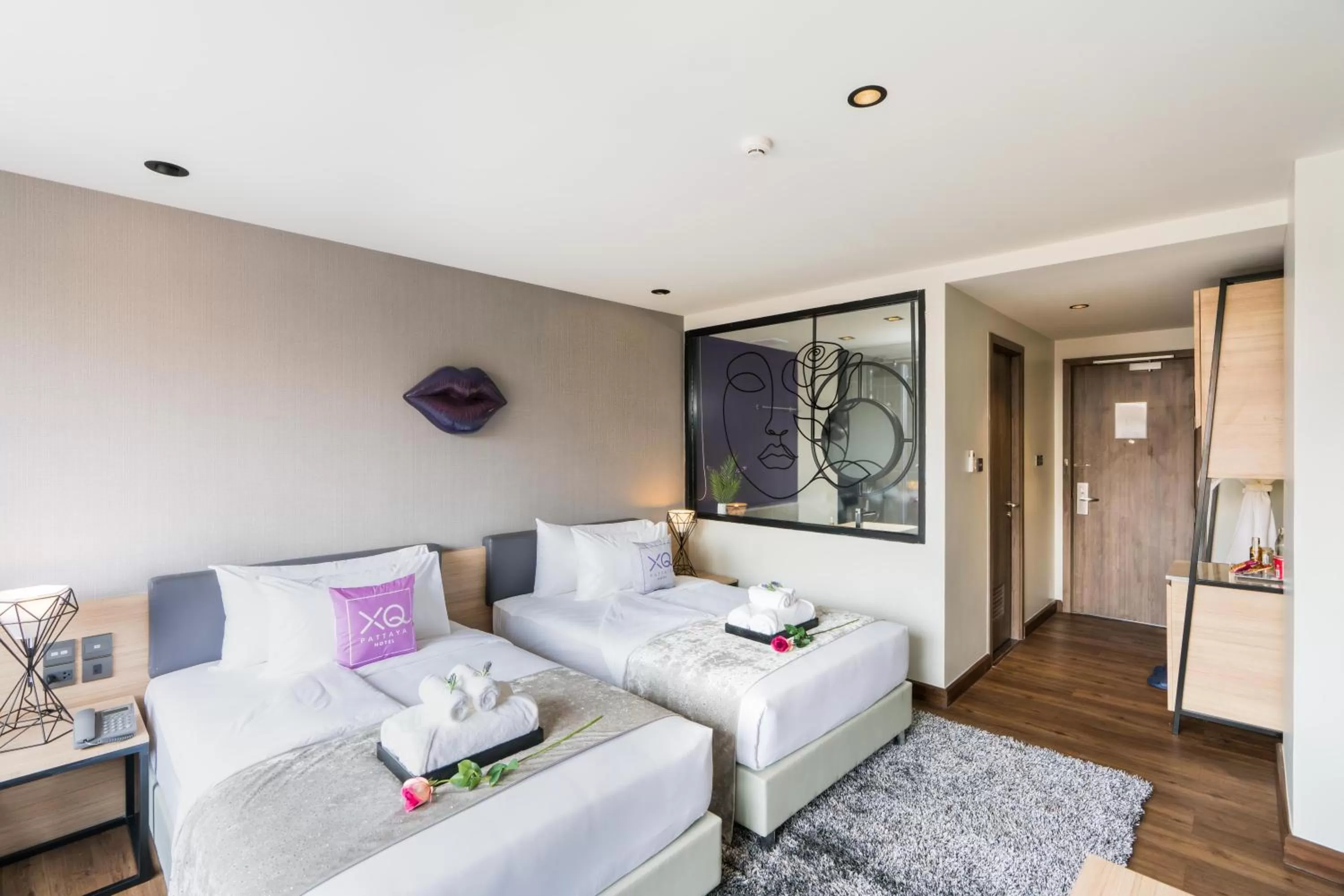 Photo of the whole room, Bed in XQ Pattaya Hotel