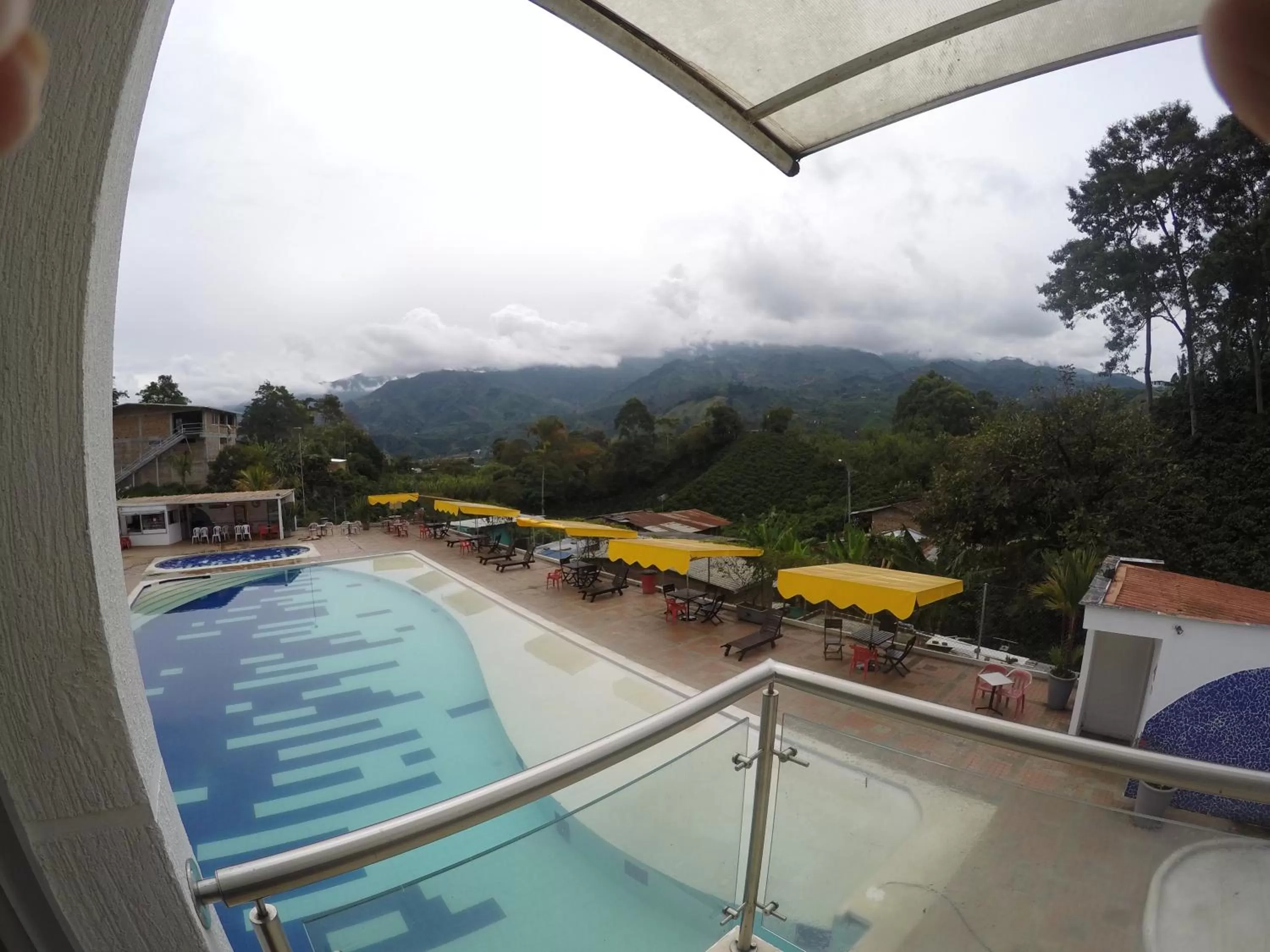 Balcony/Terrace, Swimming Pool in Sky Club Eco Hotel