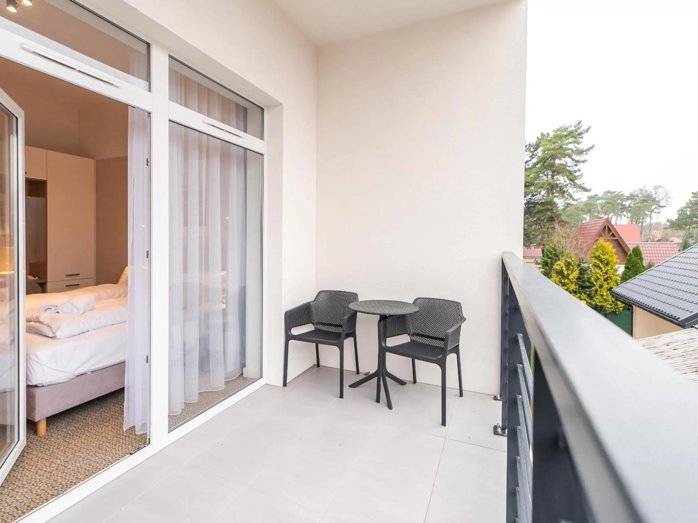 View (from property/room), Bed in Molo Park Mielno