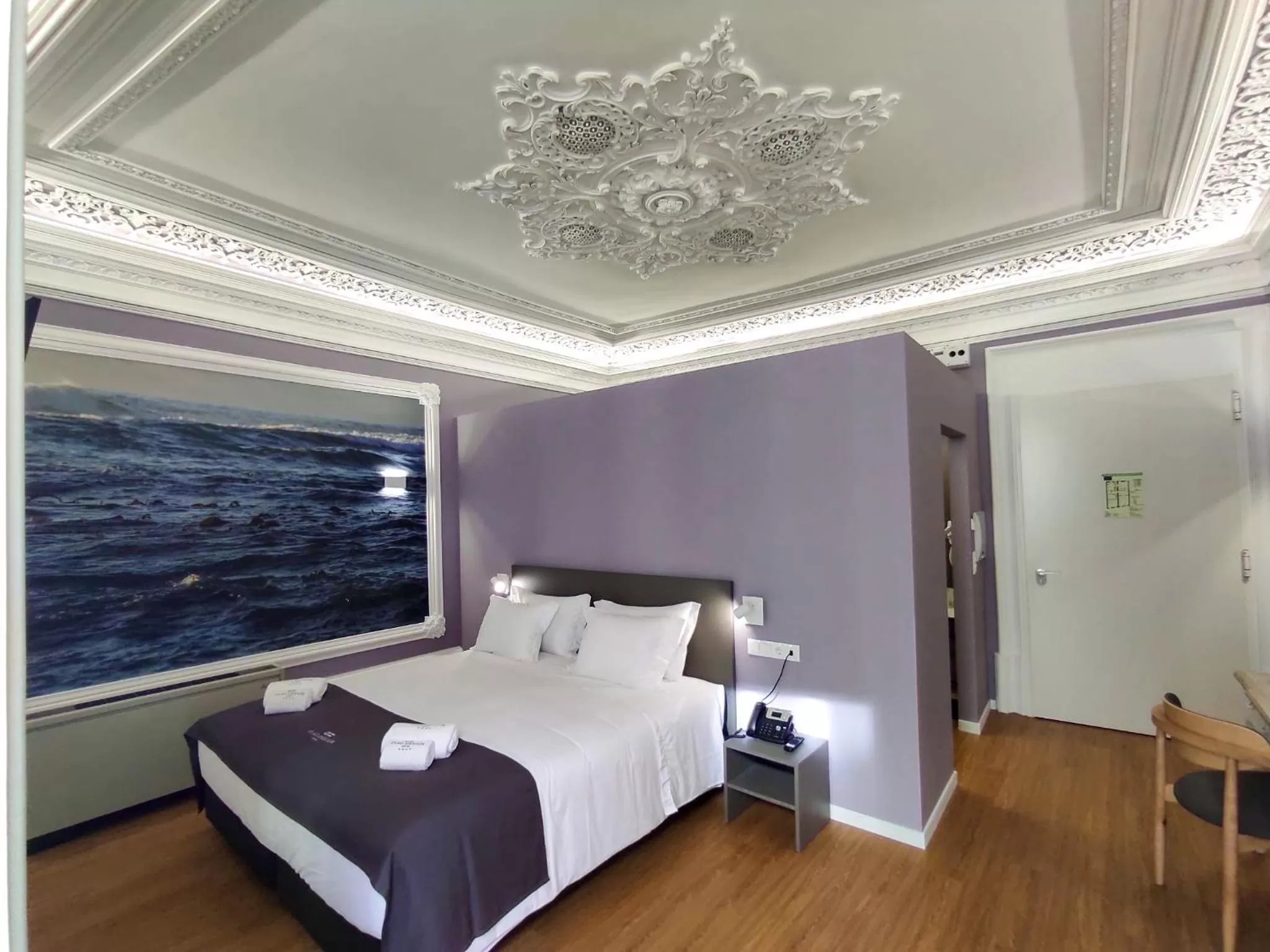 Bed in Flag Design Hotel