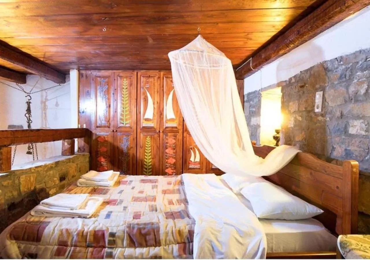 Bedroom, Bed in The Traditional Homes of Crete