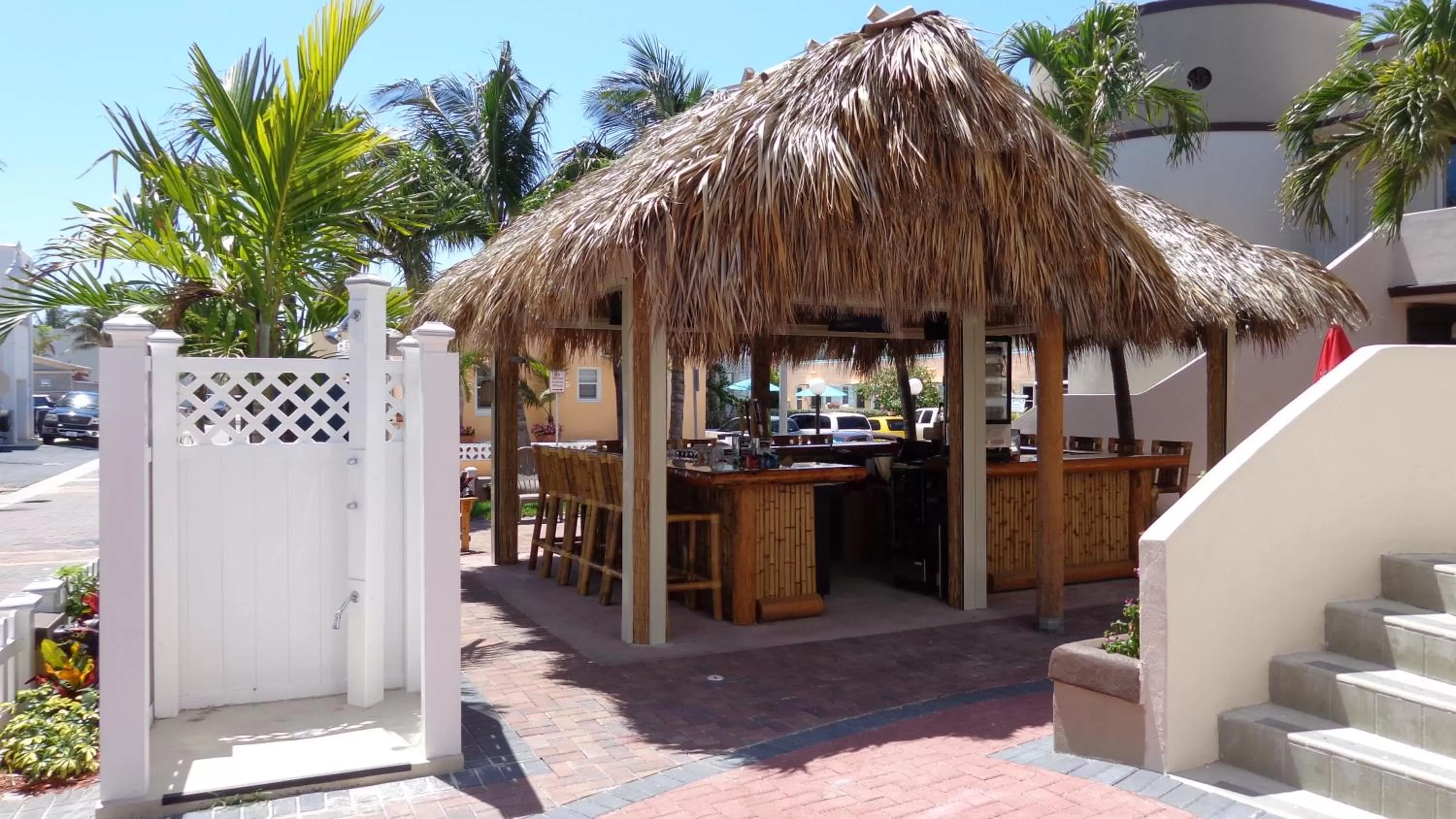 Property building in Caribbean Resort by the Ocean