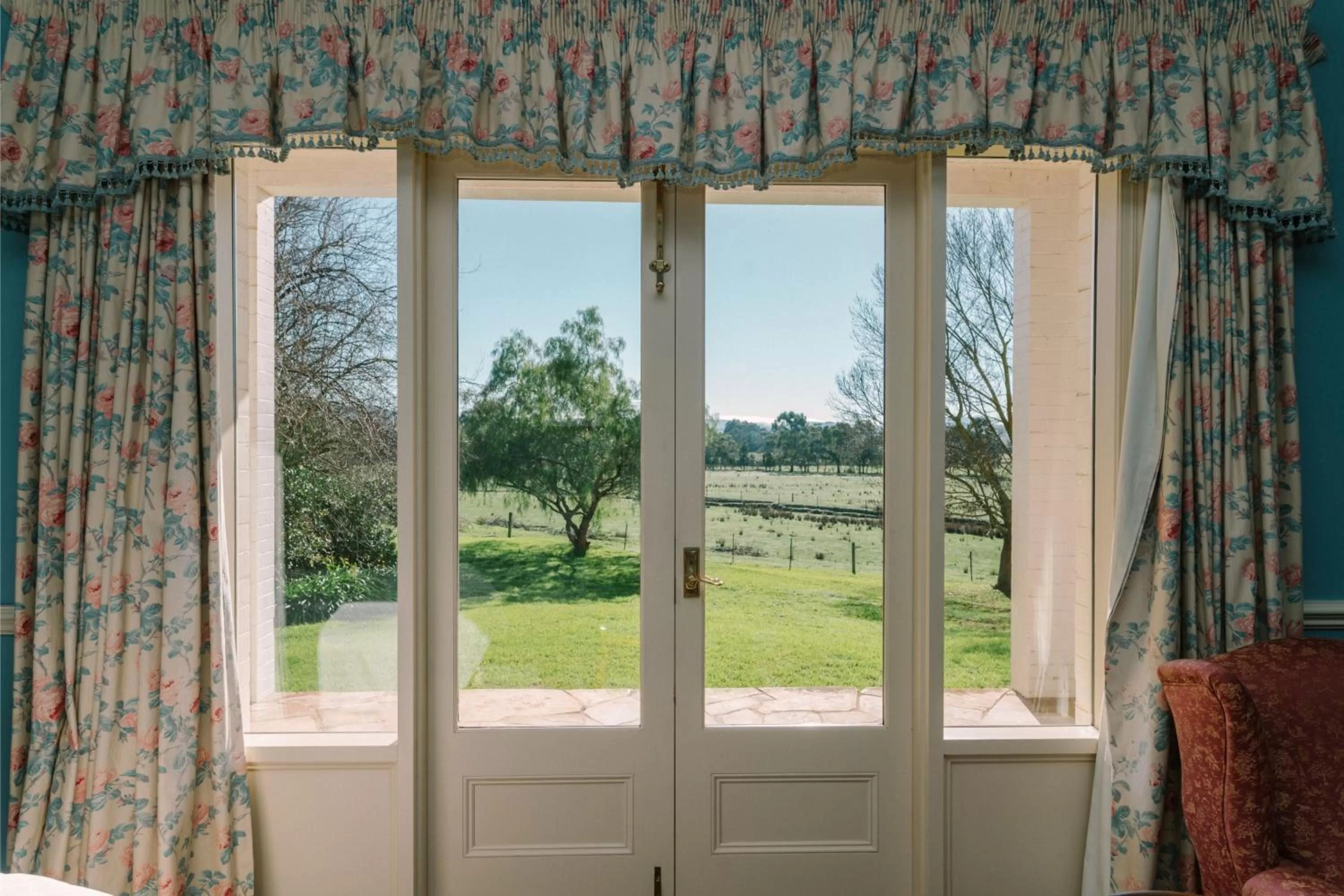 Garden view in Chateau Yering