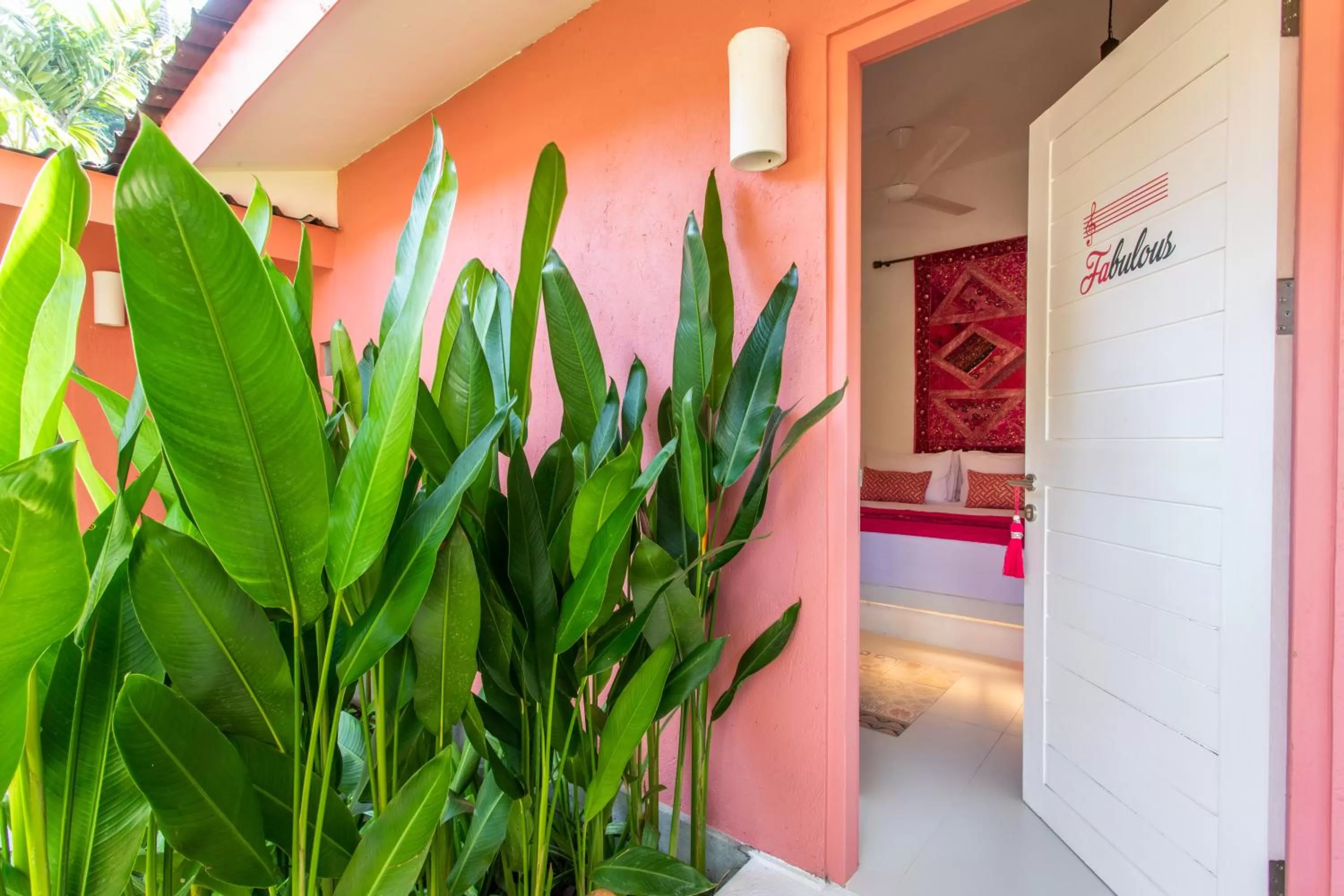 Garden view in PinkPrivate Sanur - for Cool Adults Only