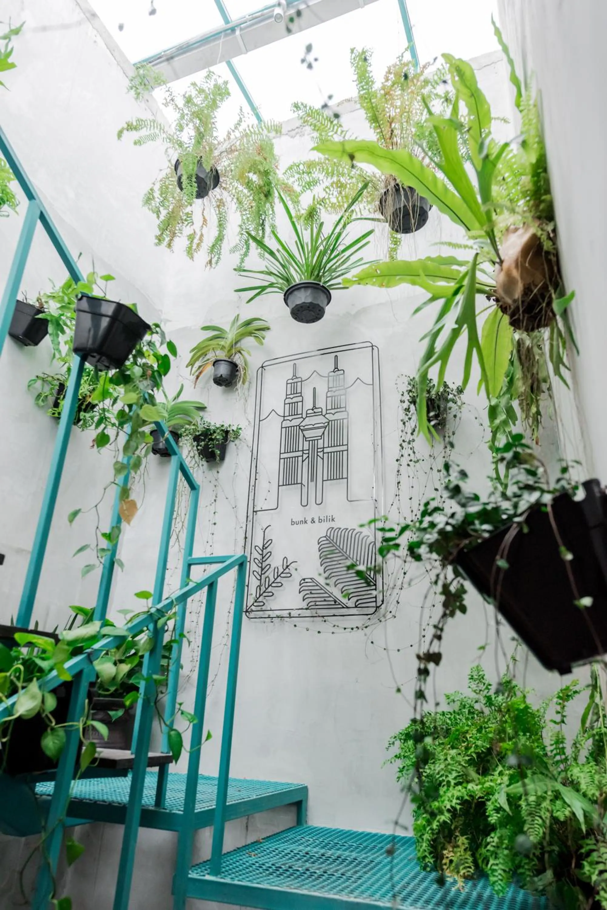 Garden view in Bunk & Bilik Hotel Jalan Ipoh