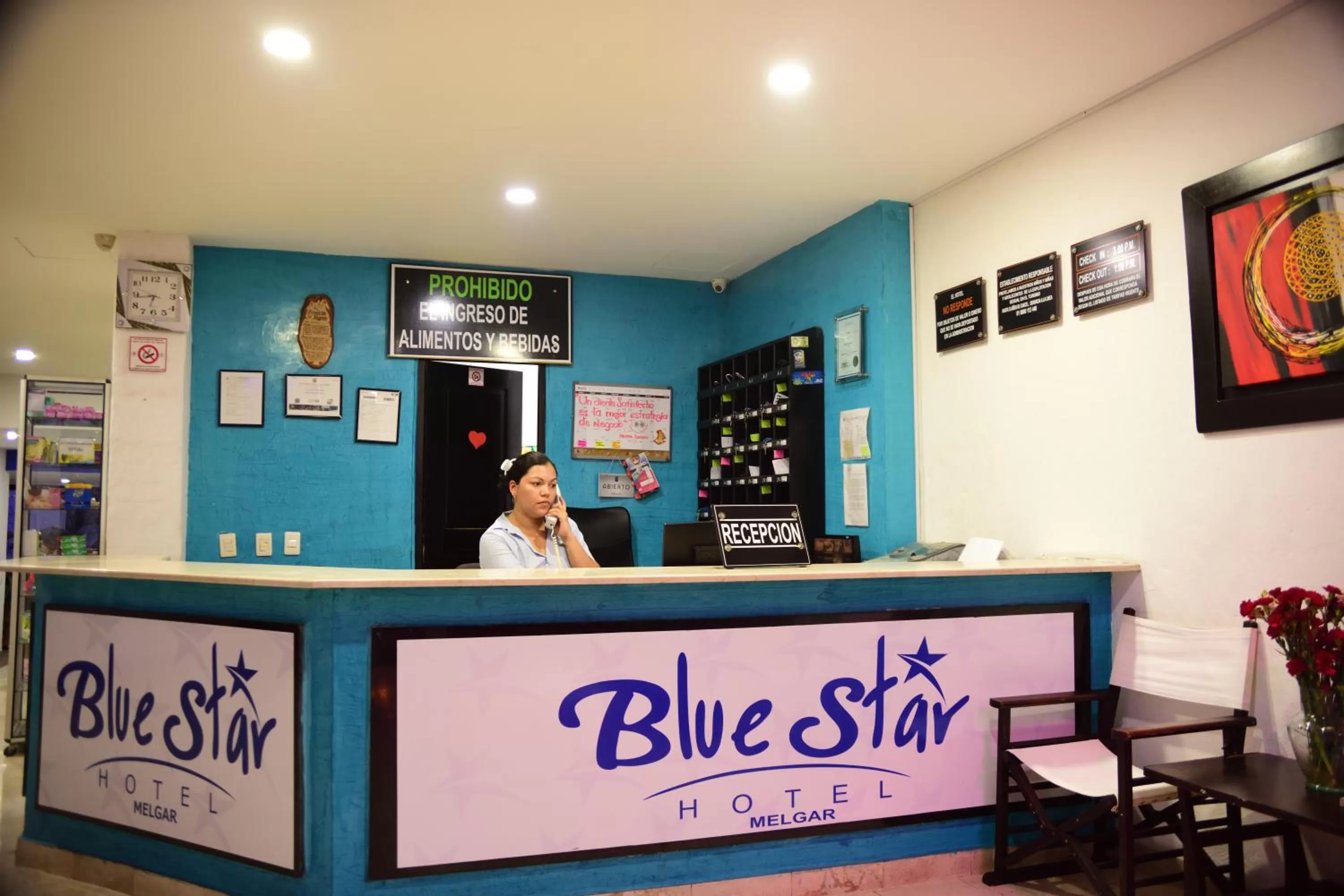 Lobby or reception in Blue Star Hotel
