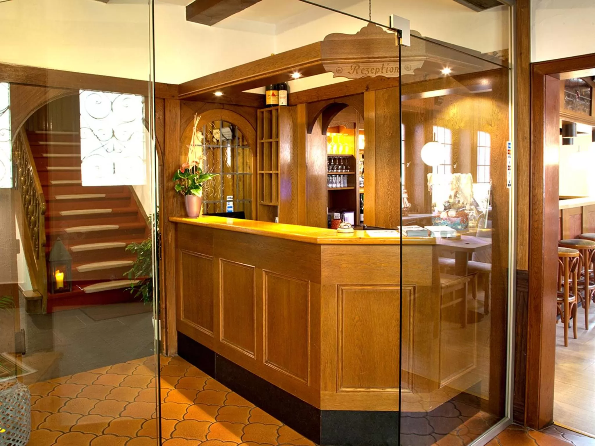 Lobby or reception in Berleburger Hof