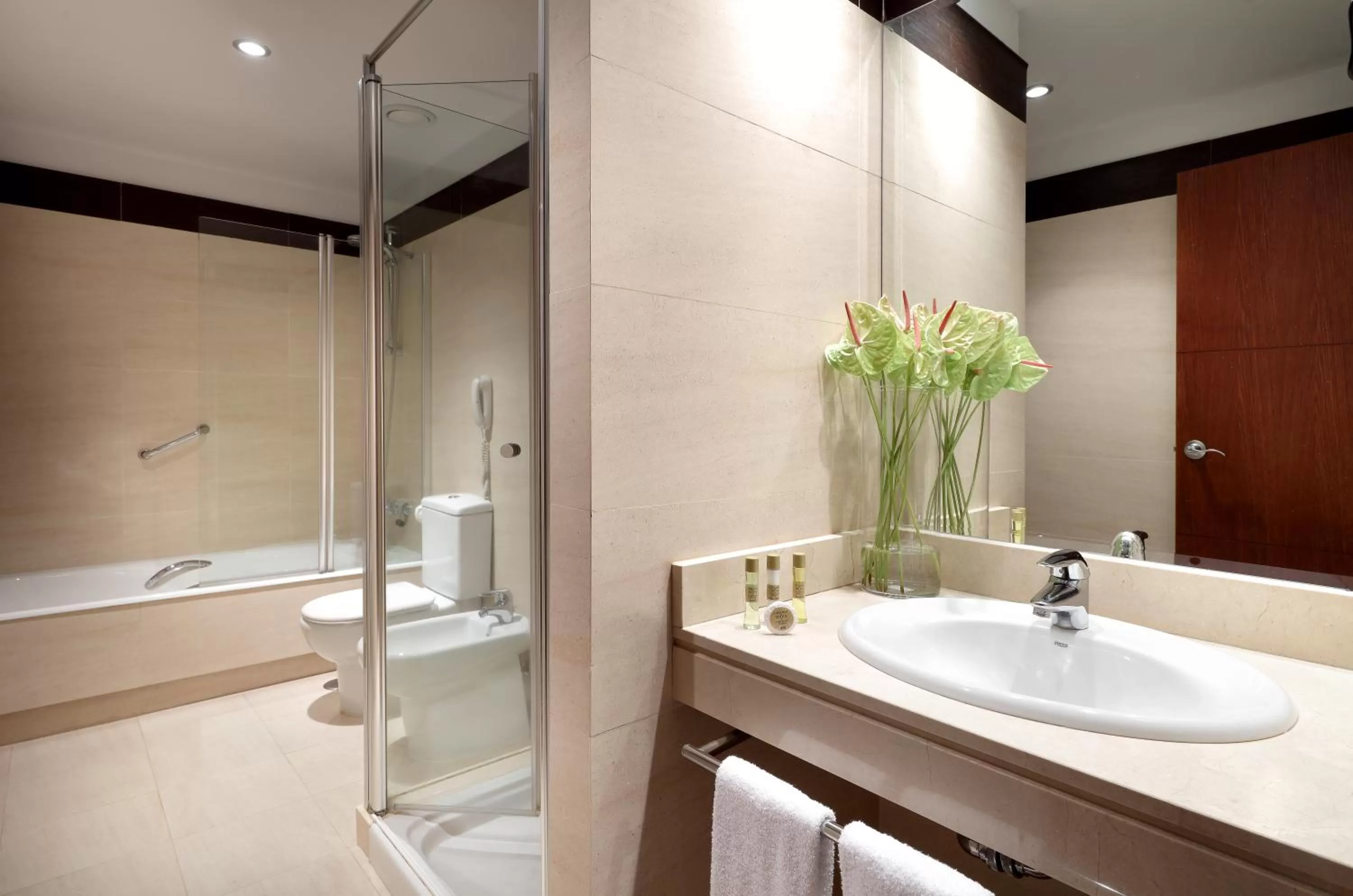 Shower in Eurostars Palacio de Santa Marta