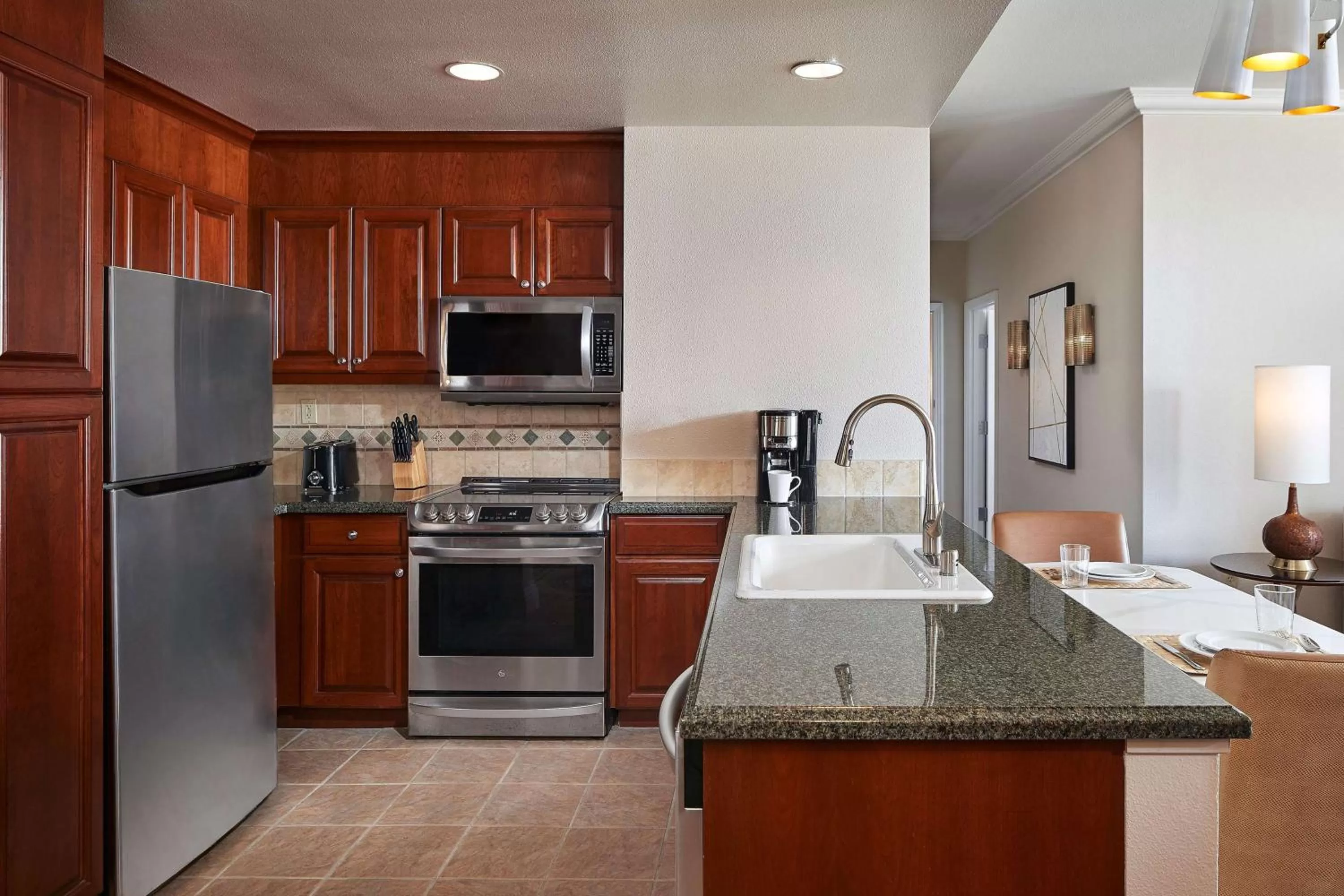 Kitchen or kitchenette in Hilton Grand Vacations Club on the Las Vegas Strip