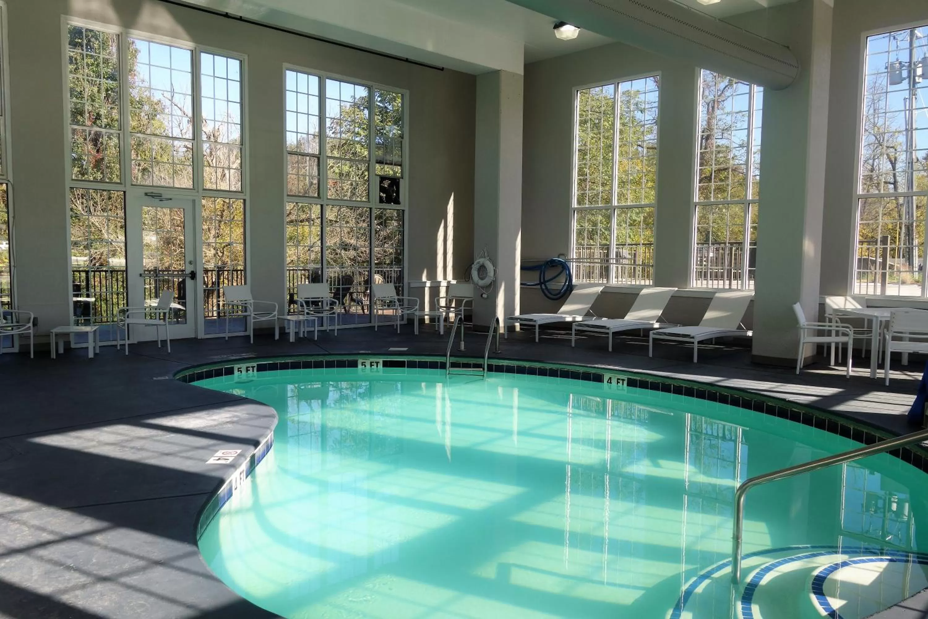 Pool view in Country Inn & Suites by Radisson, Pigeon Forge South, TN
