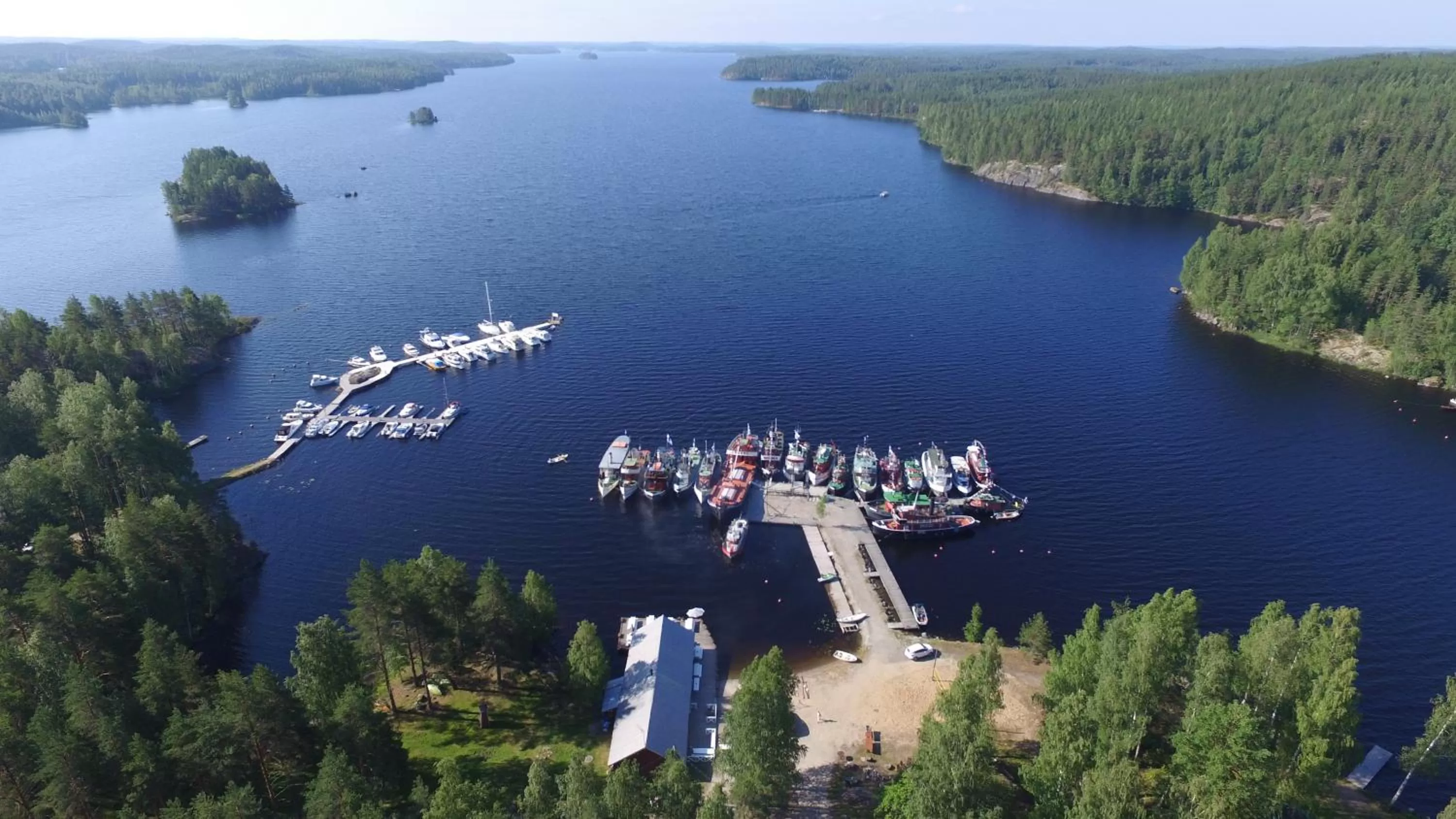 Bird's eye view, Natural Landscape in Sahanlahti Resort