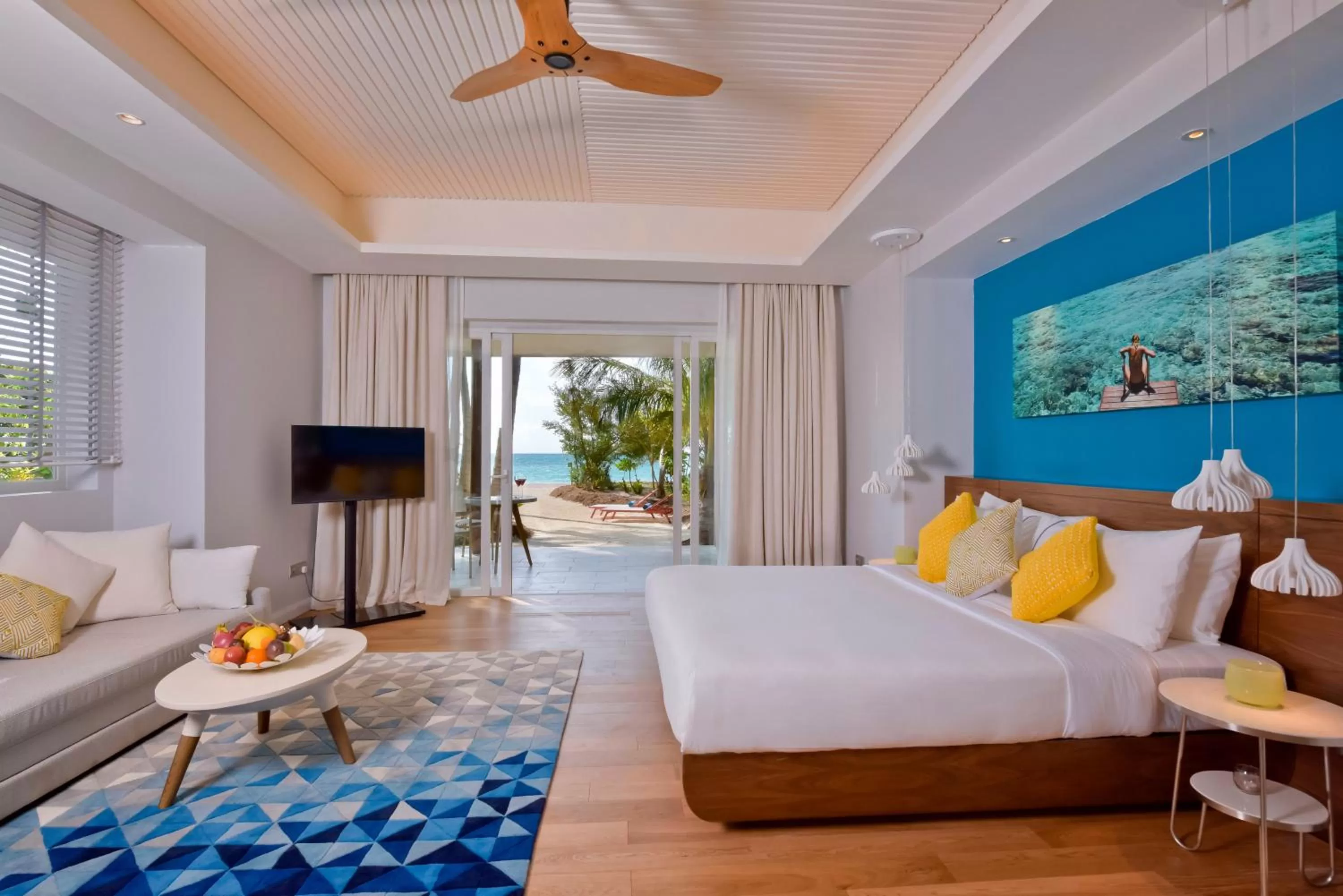 Bedroom, Bed in Kandima Maldives - 50 Percent Off Return Domestic Flights for stays of 4 nights or more between 11th April 2026 to 31st October 2026