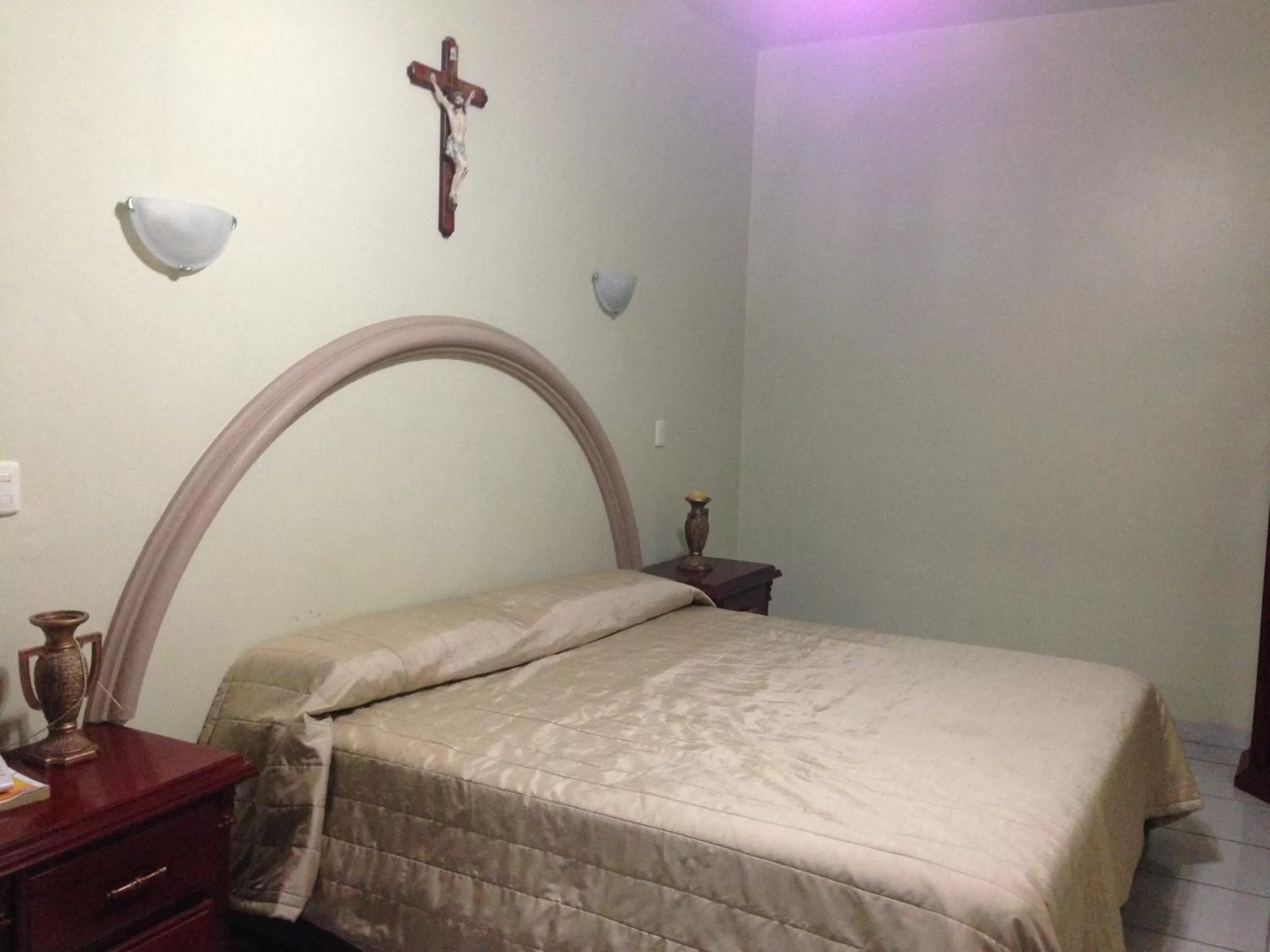 Bed in Hotel Plaza Sahuayo