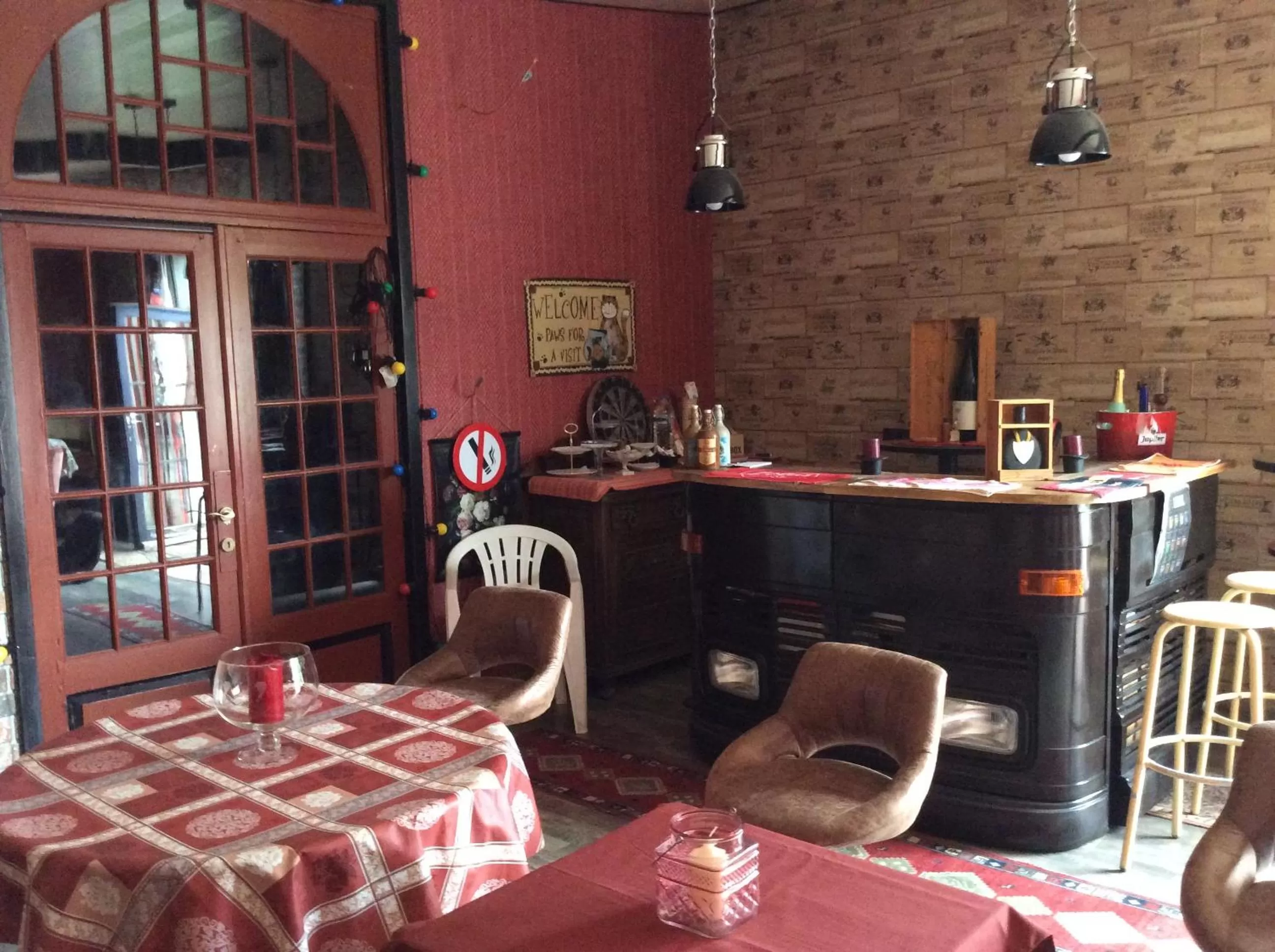 Living room in B&B De Vijf Zuilen