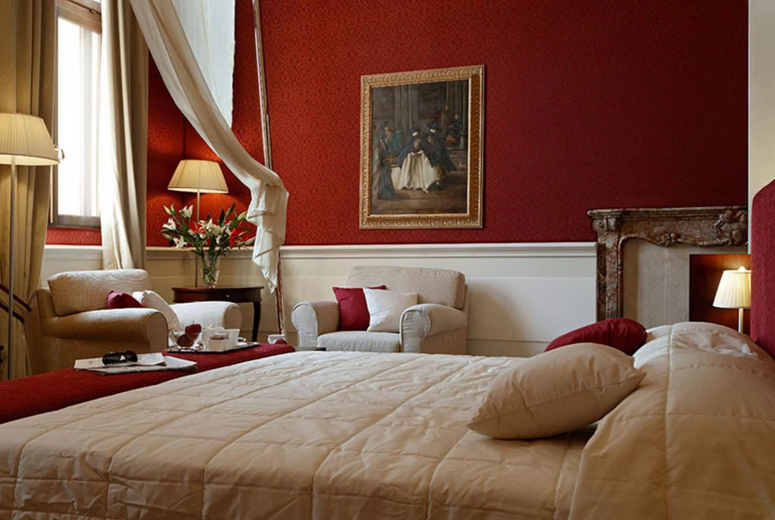 Decorative detail, Bed in Ruzzini Palace Hotel