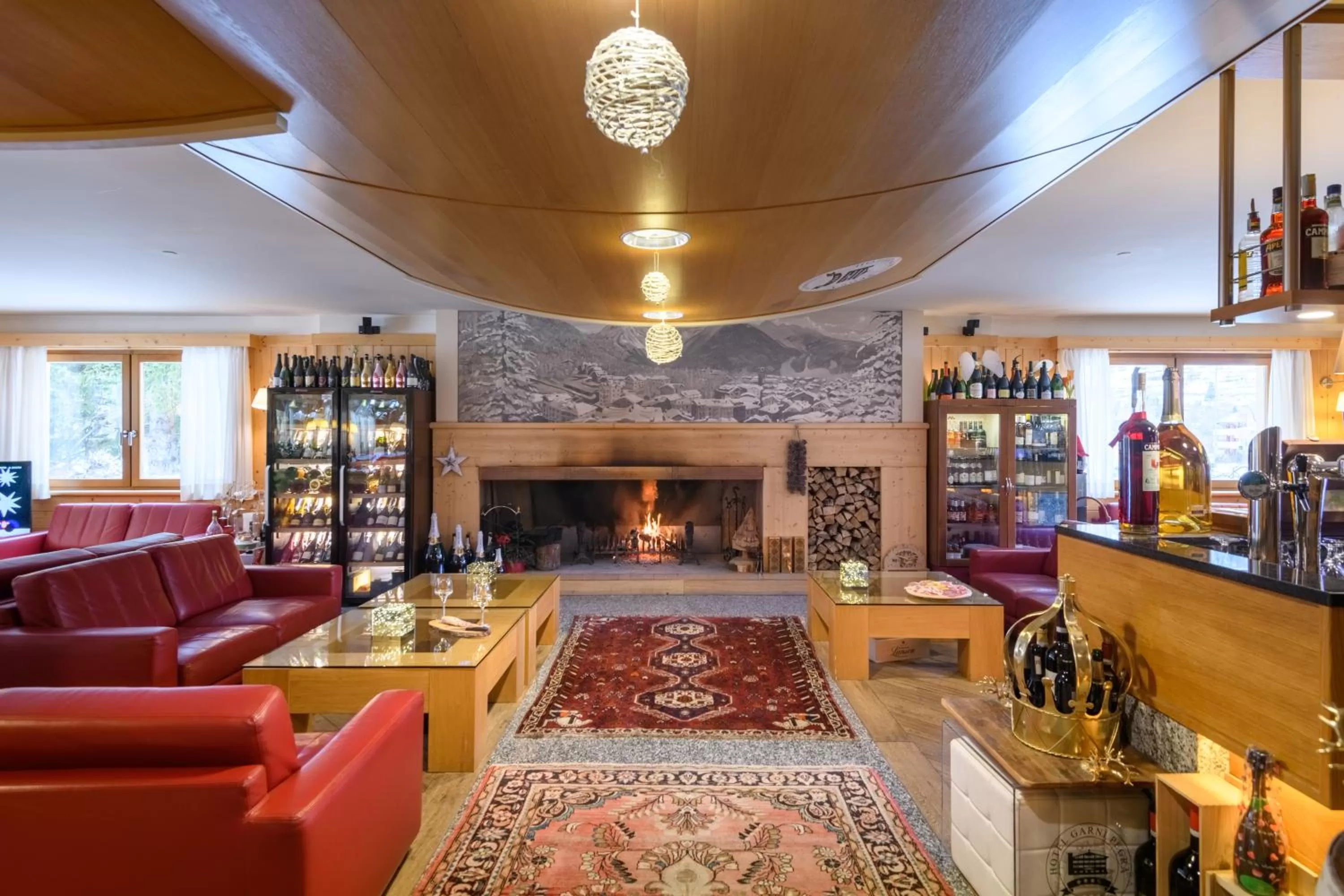 Lobby or reception in Hotel Garni Pegrà