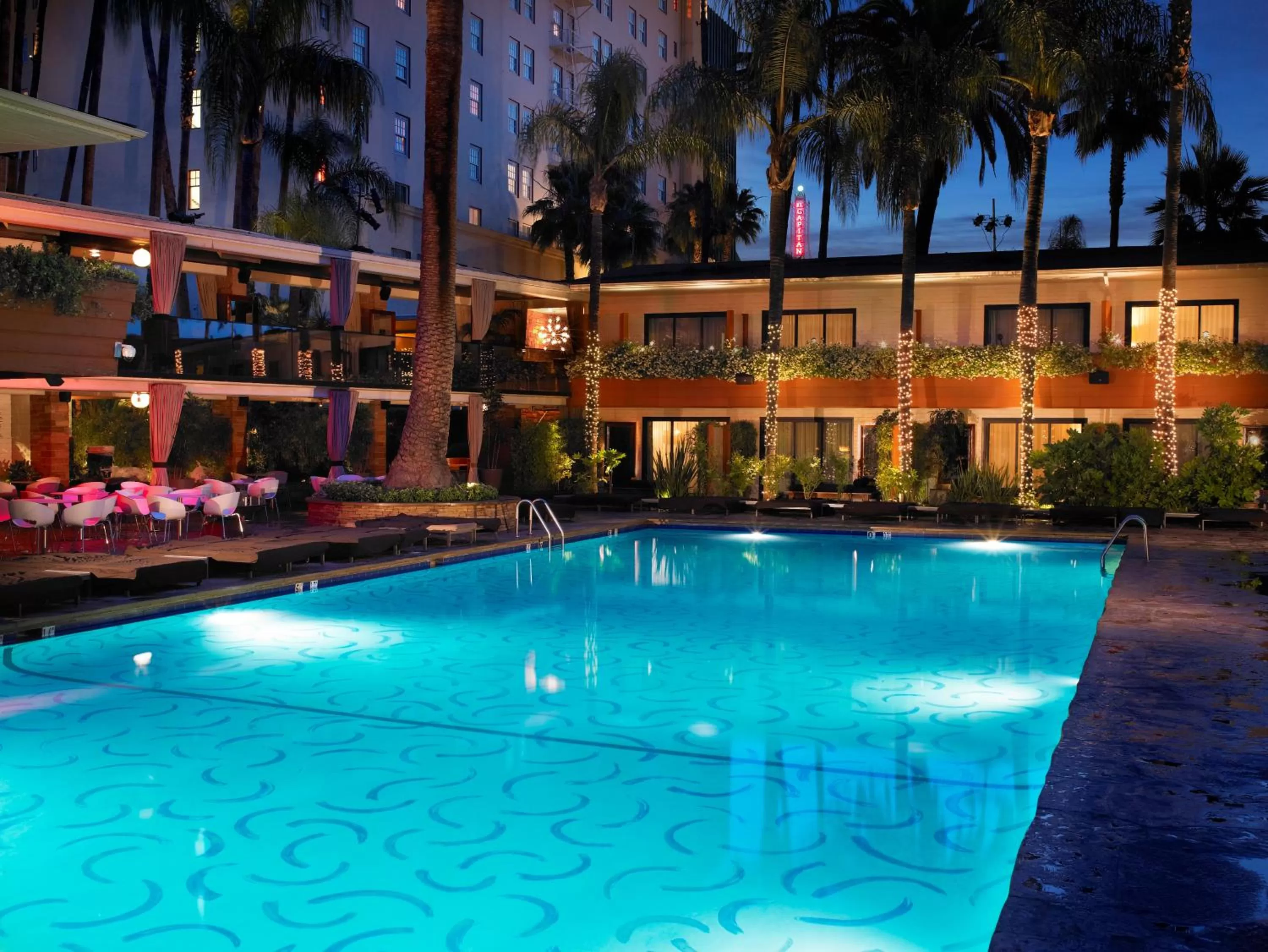 Swimming pool in The Hollywood Roosevelt