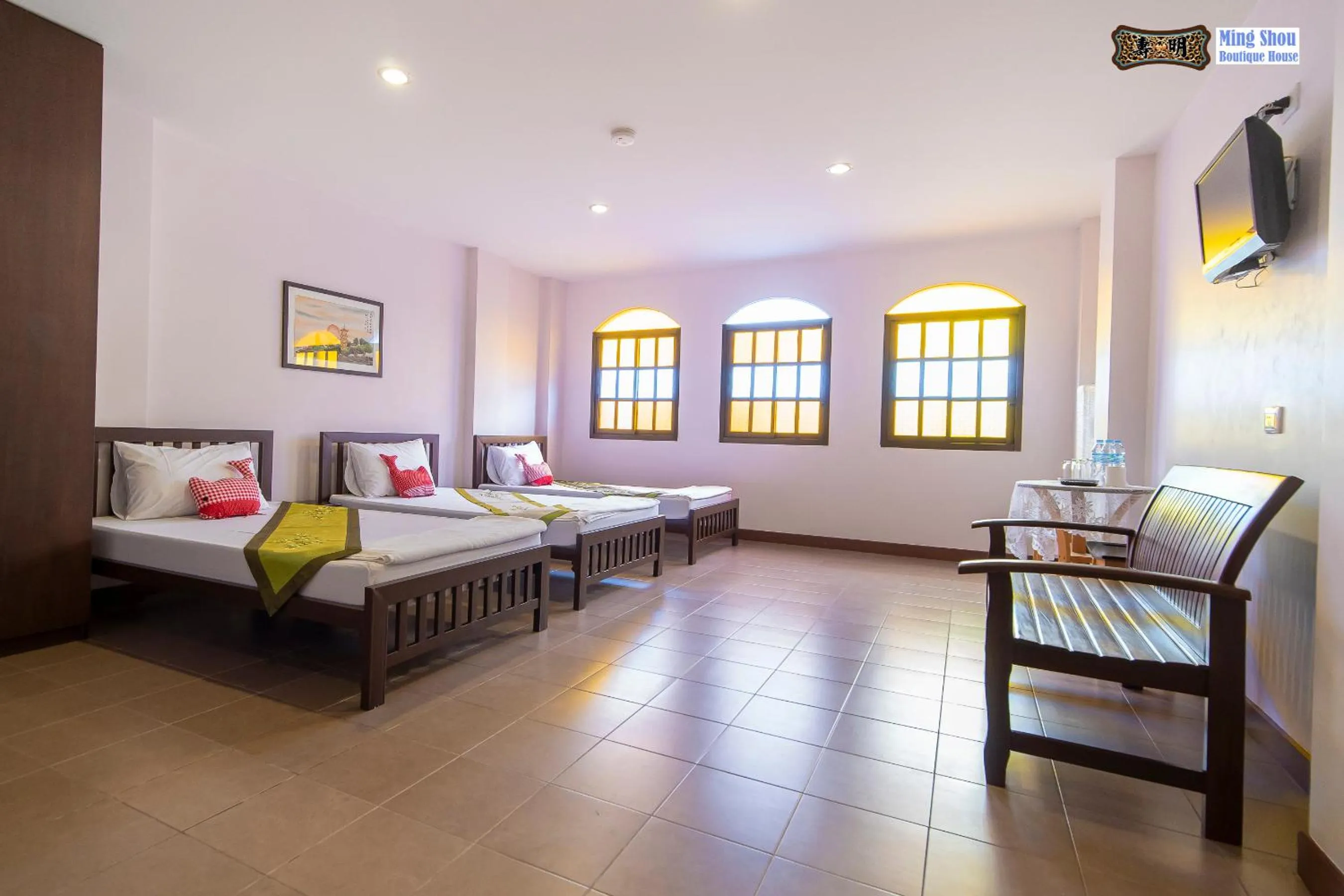 Bed in Ming Shou Boutique House