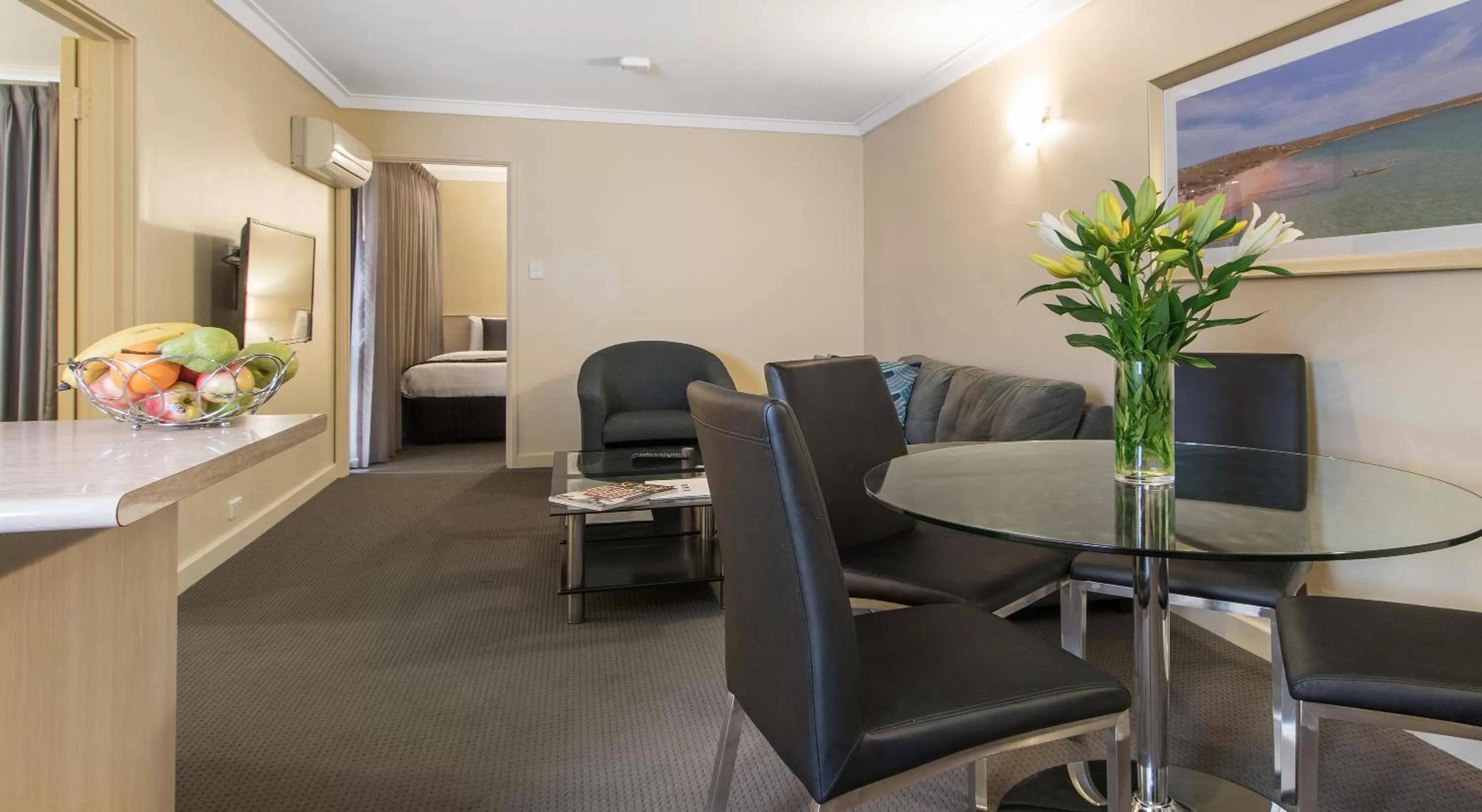 Living room in The Peninsula Riverside Serviced Apartments