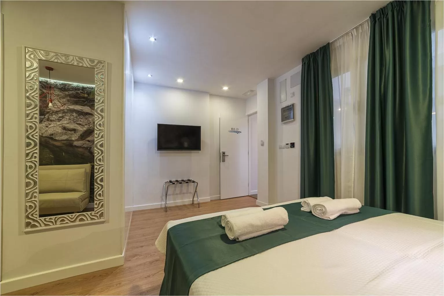 Bed in Hotel Ciudad del Mar