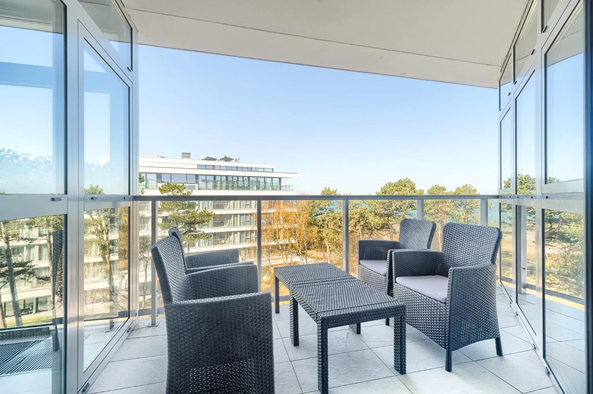 Patio, Balcony/Terrace in Dune Resort Mielno - A