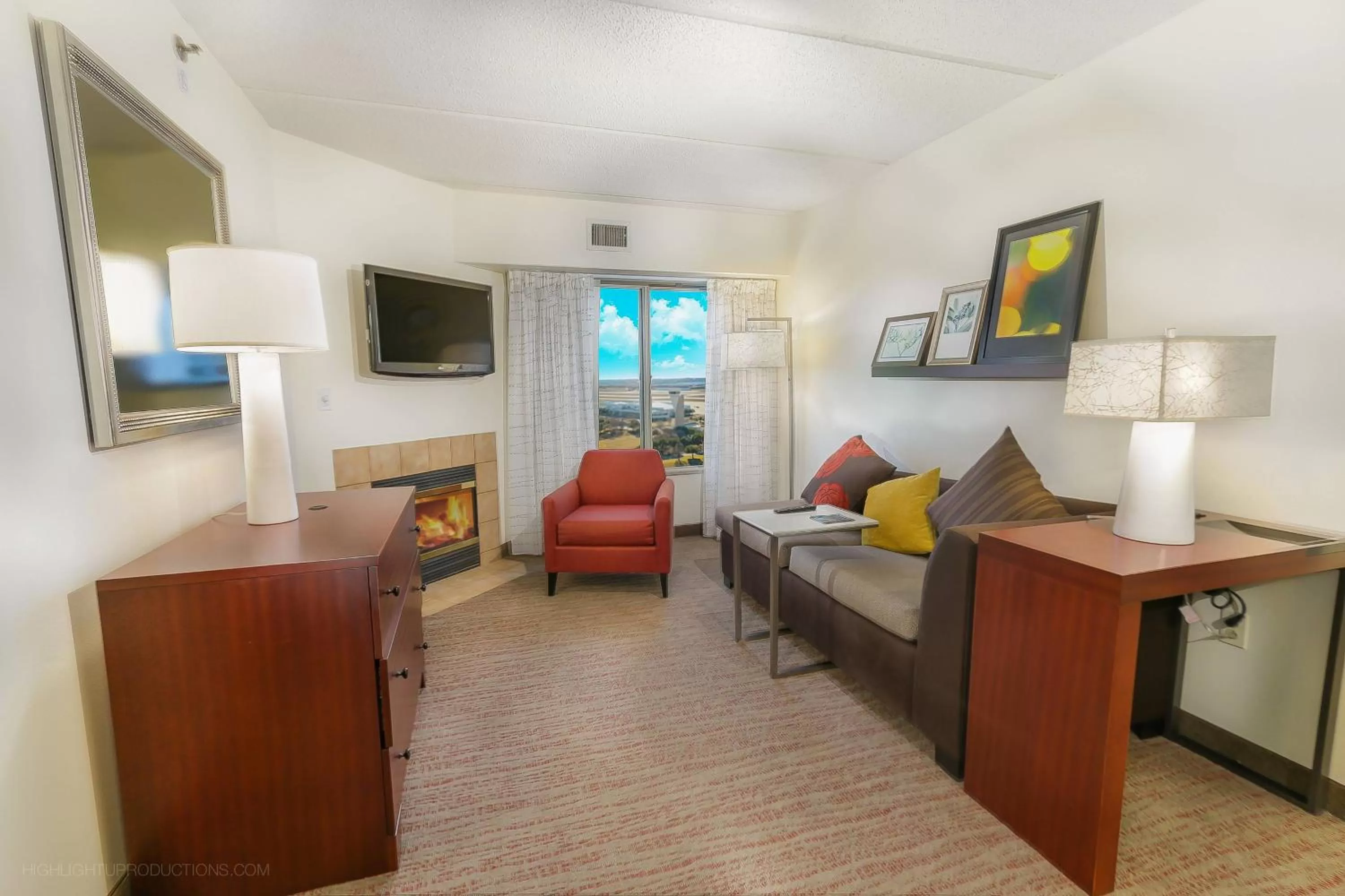 Living room in Residence Inn Fort Worth Alliance Airport