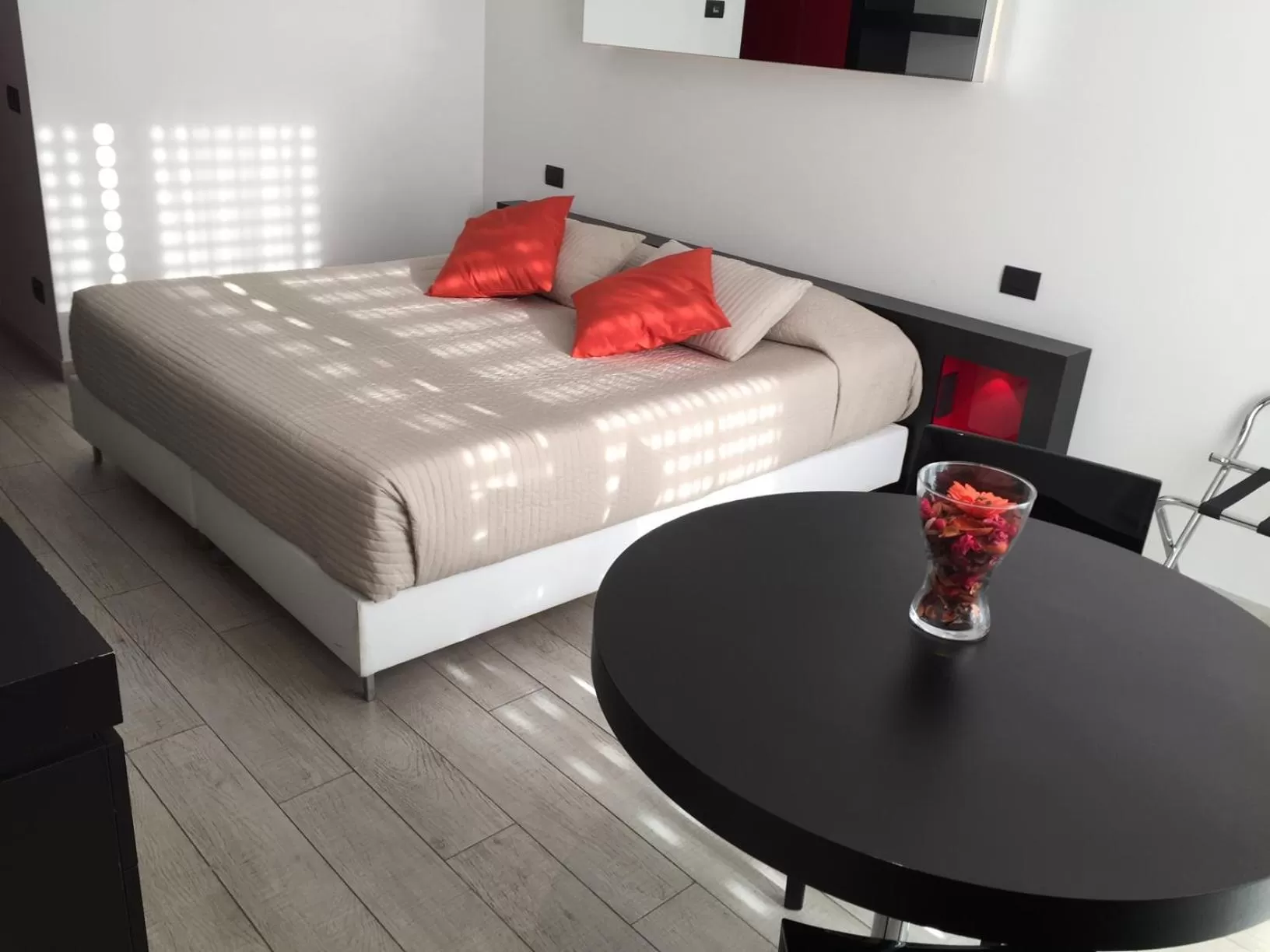 Bed in Blue Shades Hotel