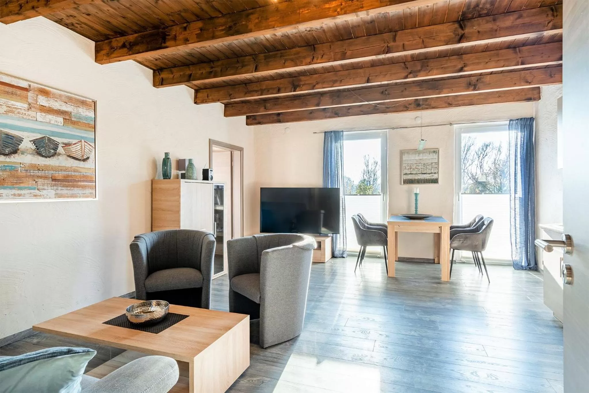 TV and multimedia, Seating Area in Villa Moorstern