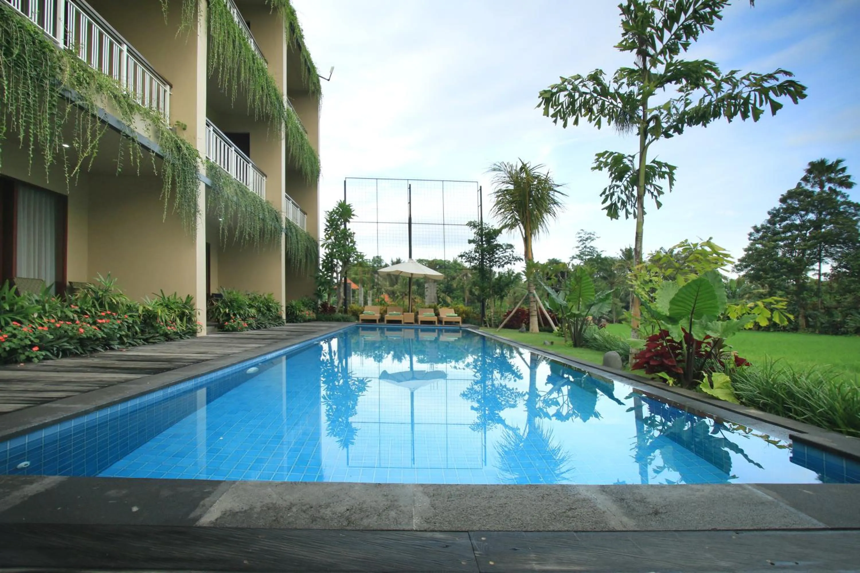 Pool view in Byasa Ubud
