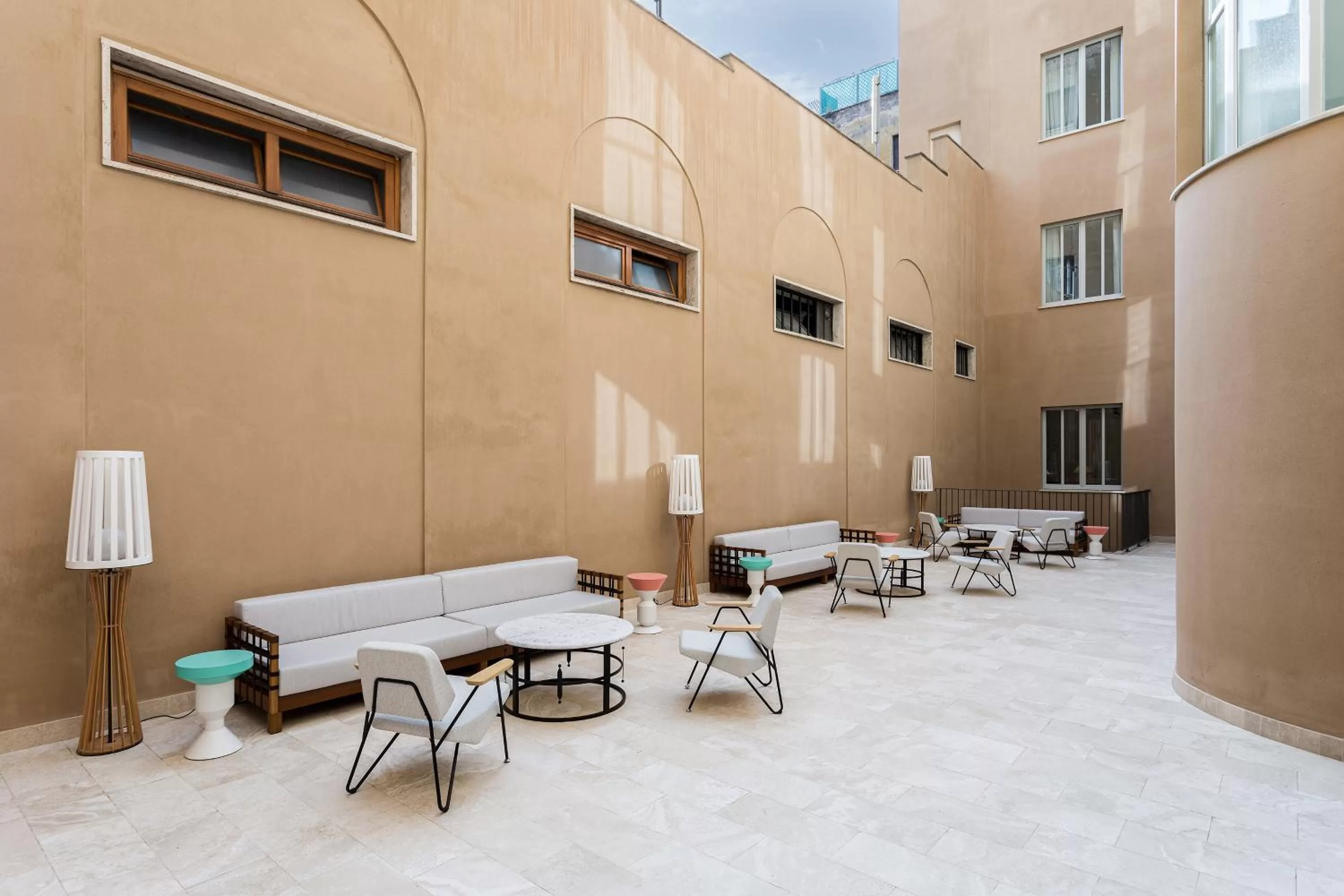 Patio in Room Mate Collection Filippo, Rome-Fontana di Trevi