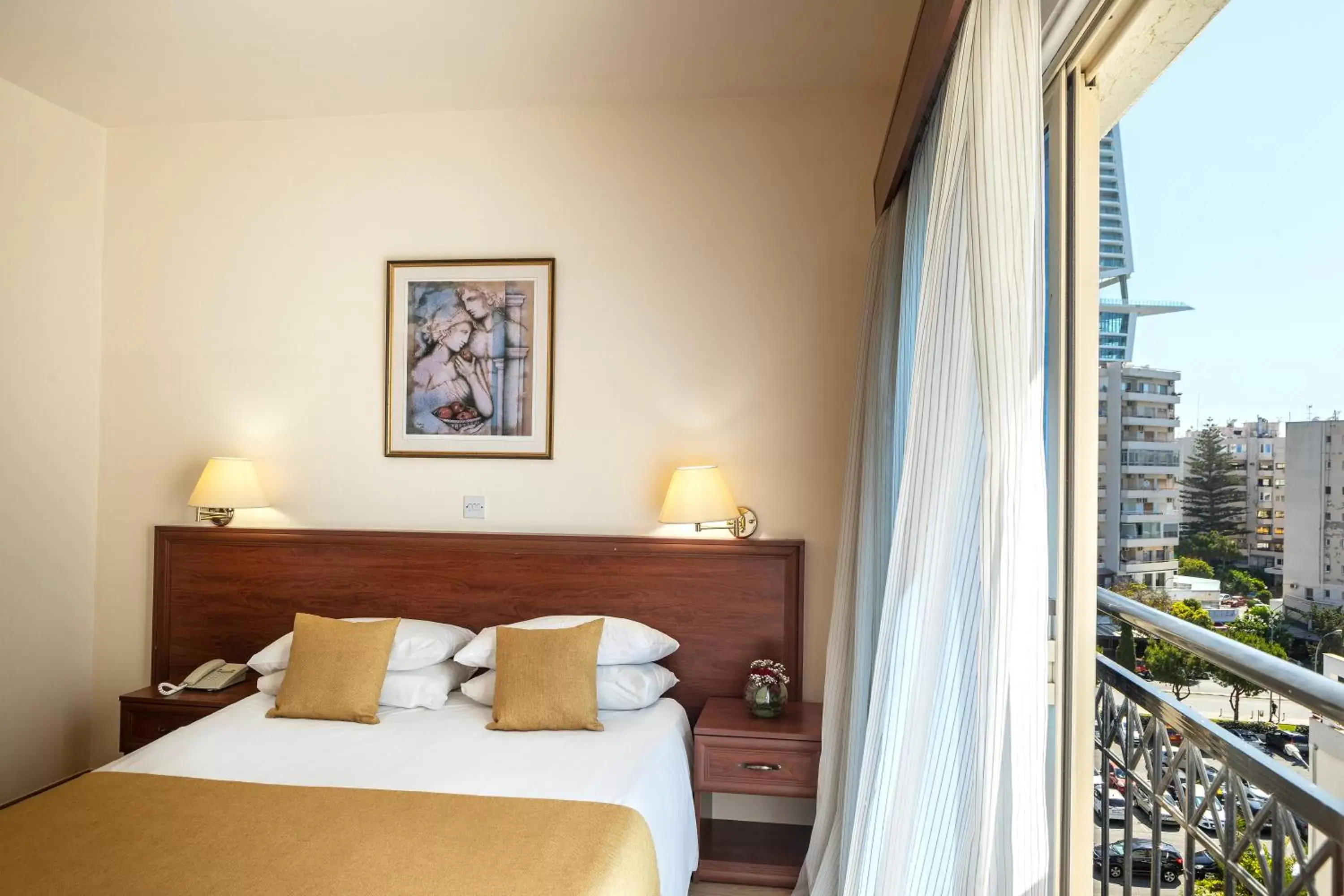 Economy Double Room No Balcony - single occupancy in Kapetanios Limassol Hotel Economy Double Room No Balcony - single occupancy in Kapetanios Limassol Hotel