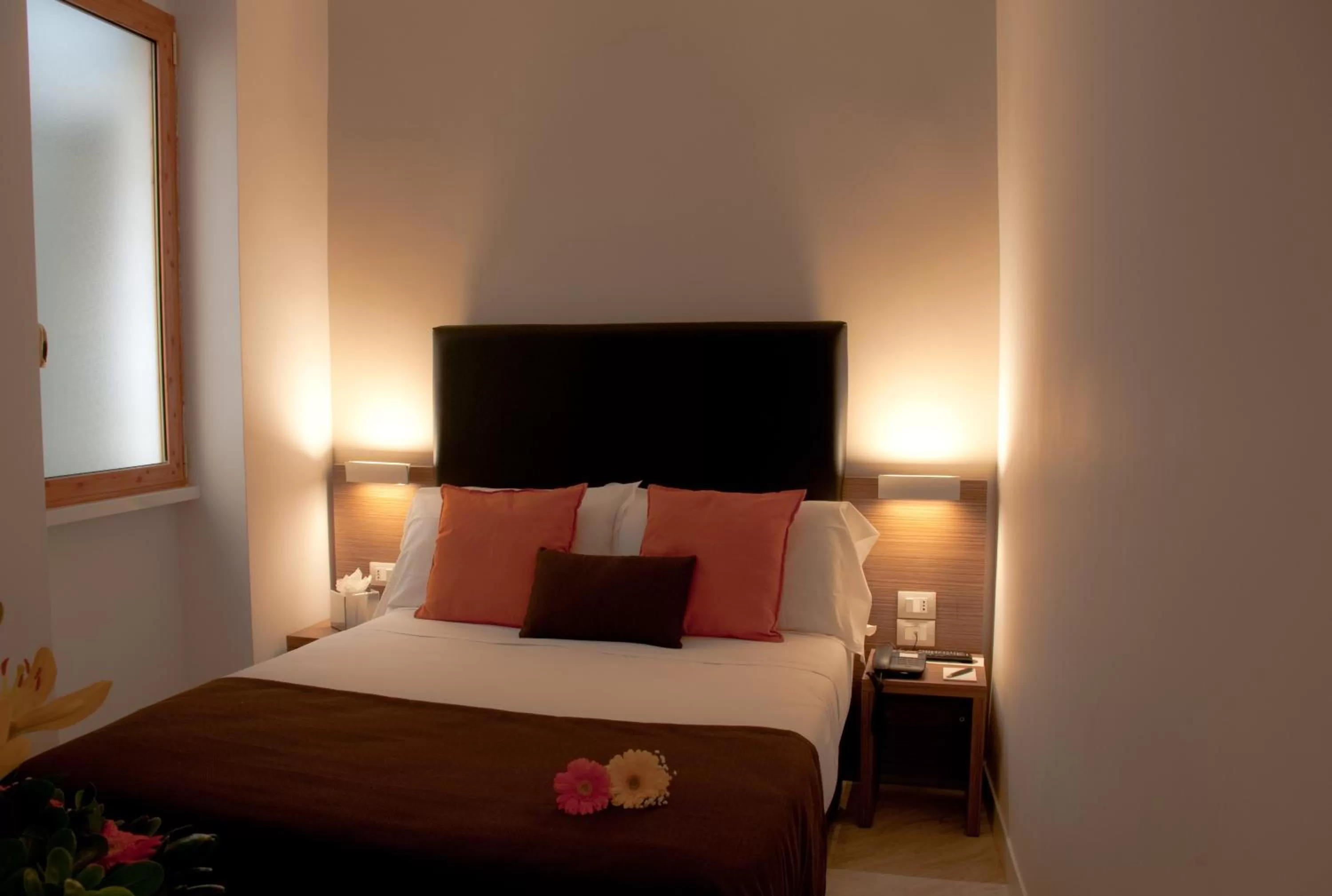 Bed in Hotel Concordia