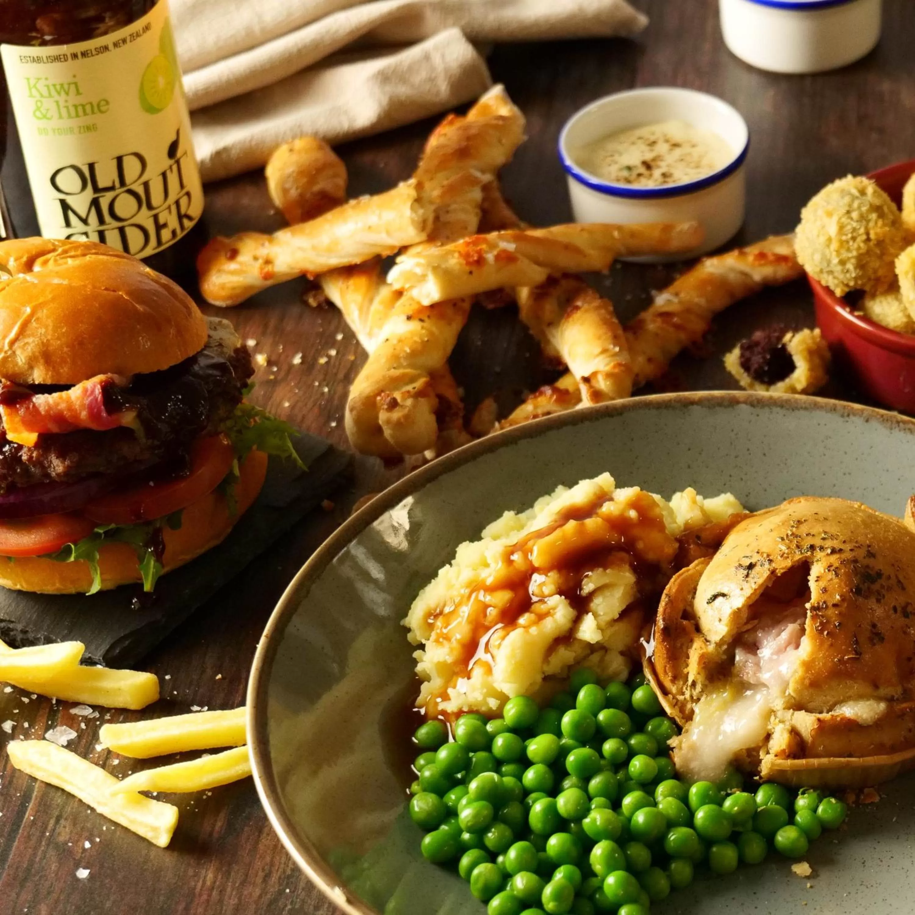 Food and drinks in The Foresters Arms