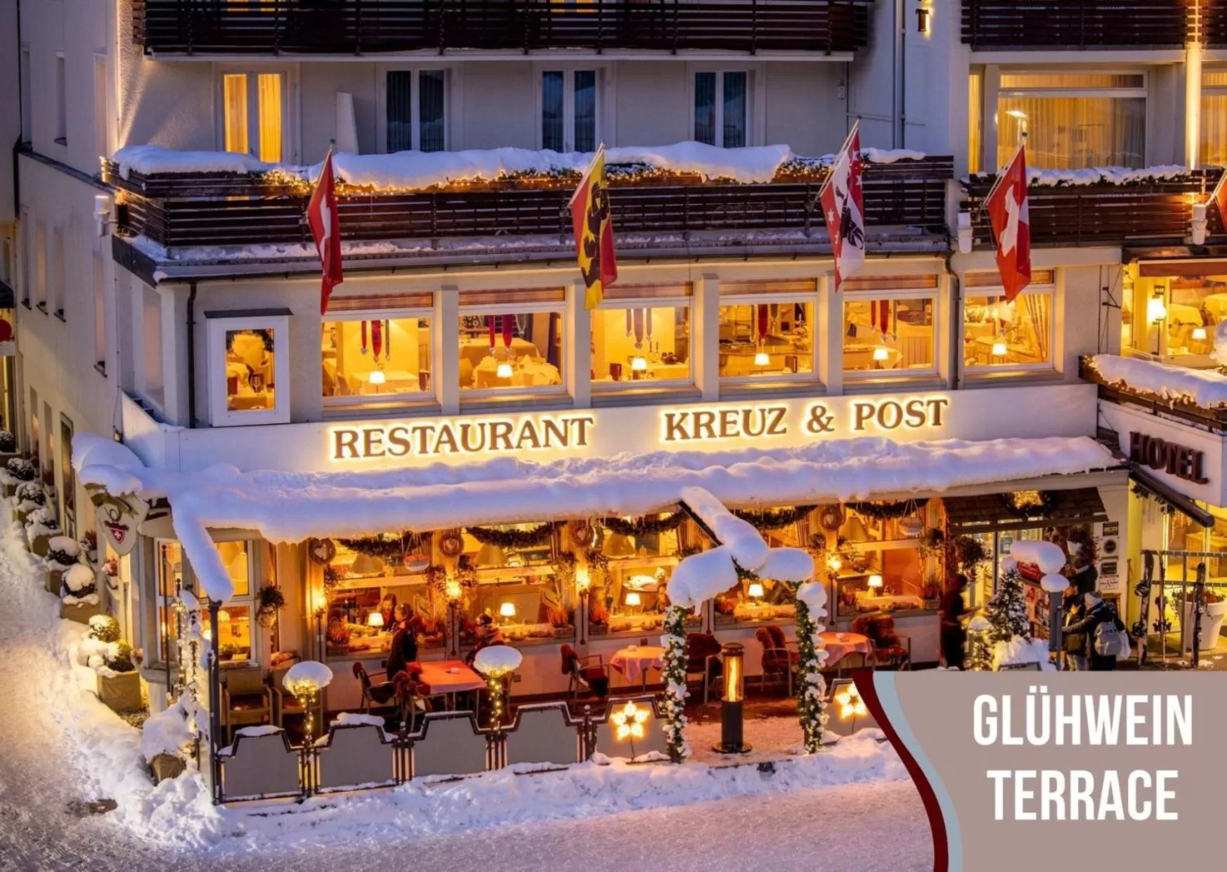 Restaurant/places to eat in Hotel Kreuz & Post Grindelwald