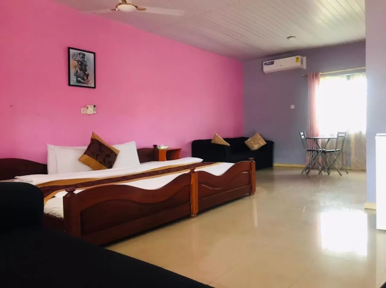 Bed in Hans Cottage Botel