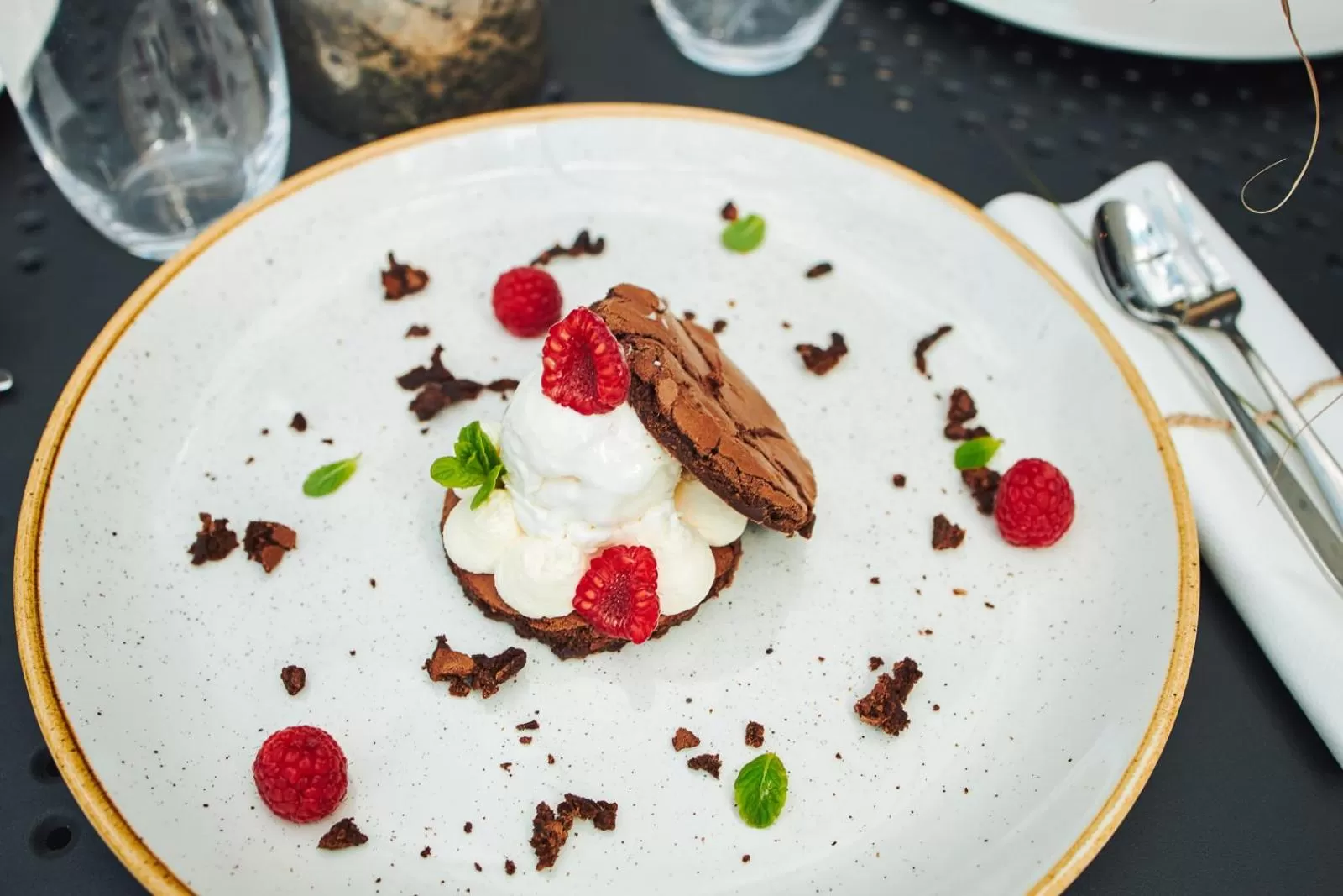 Food close-up in Molo Park Mielno