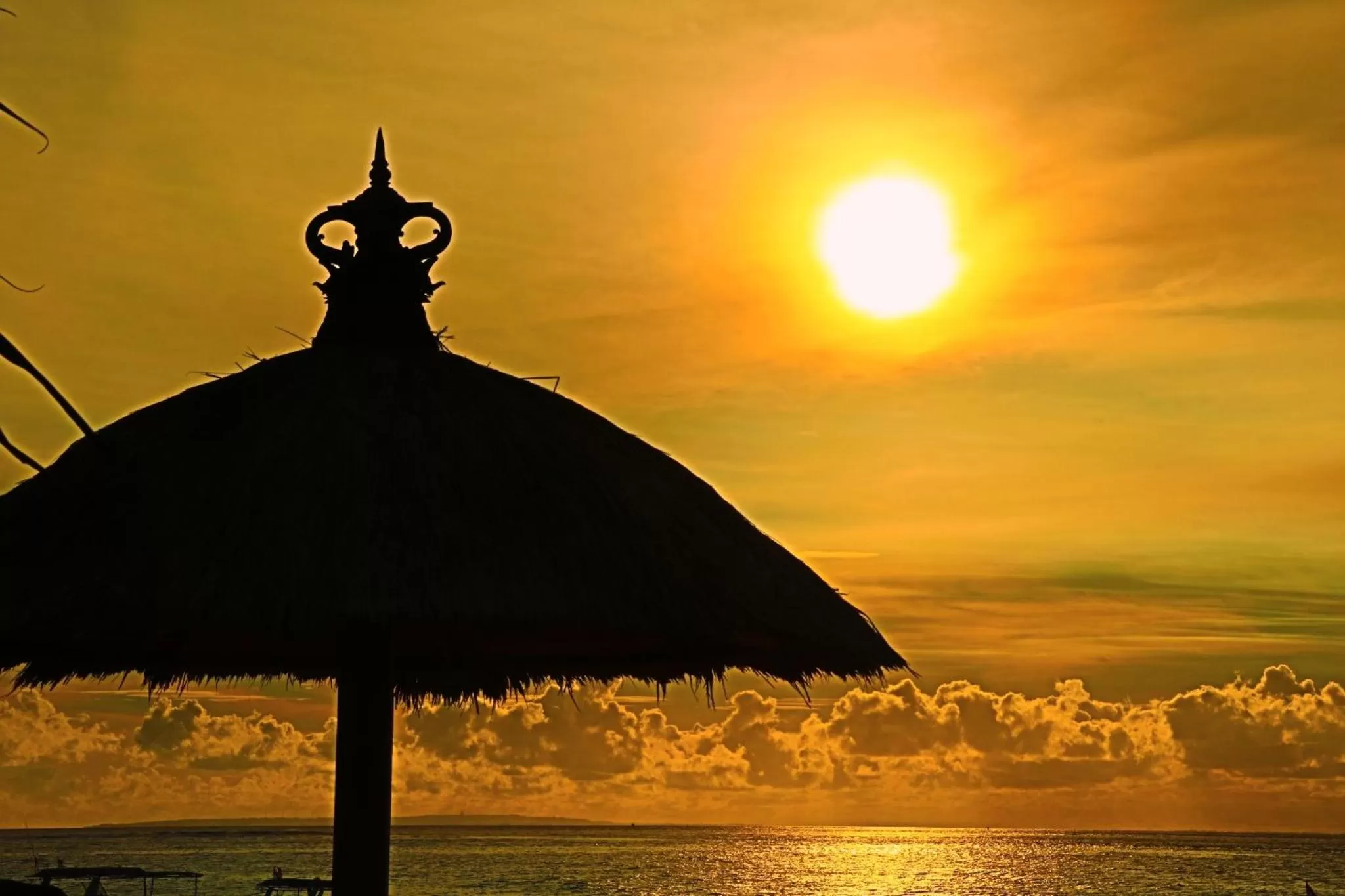 Sunset in Pemedal Beach Resort