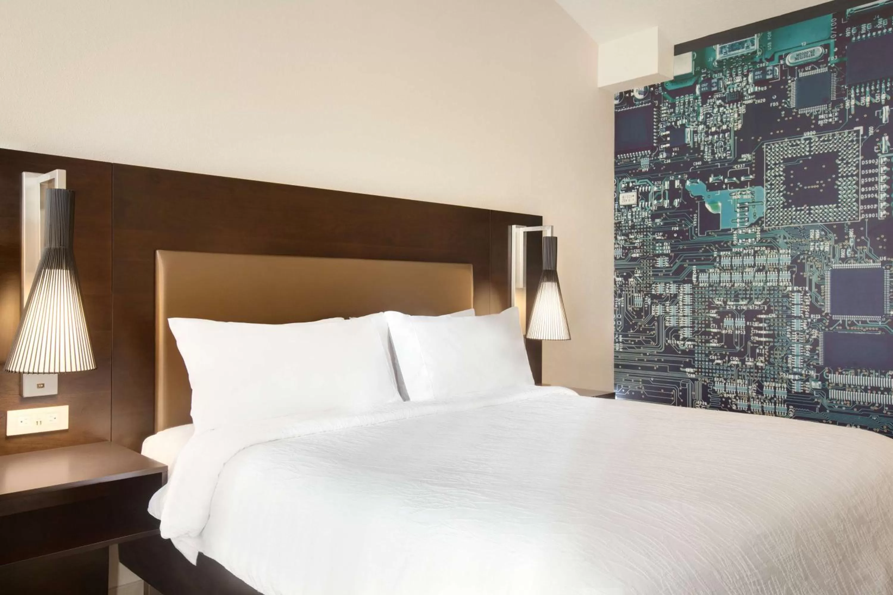 Bed in Hilton Garden Inn Cupertino