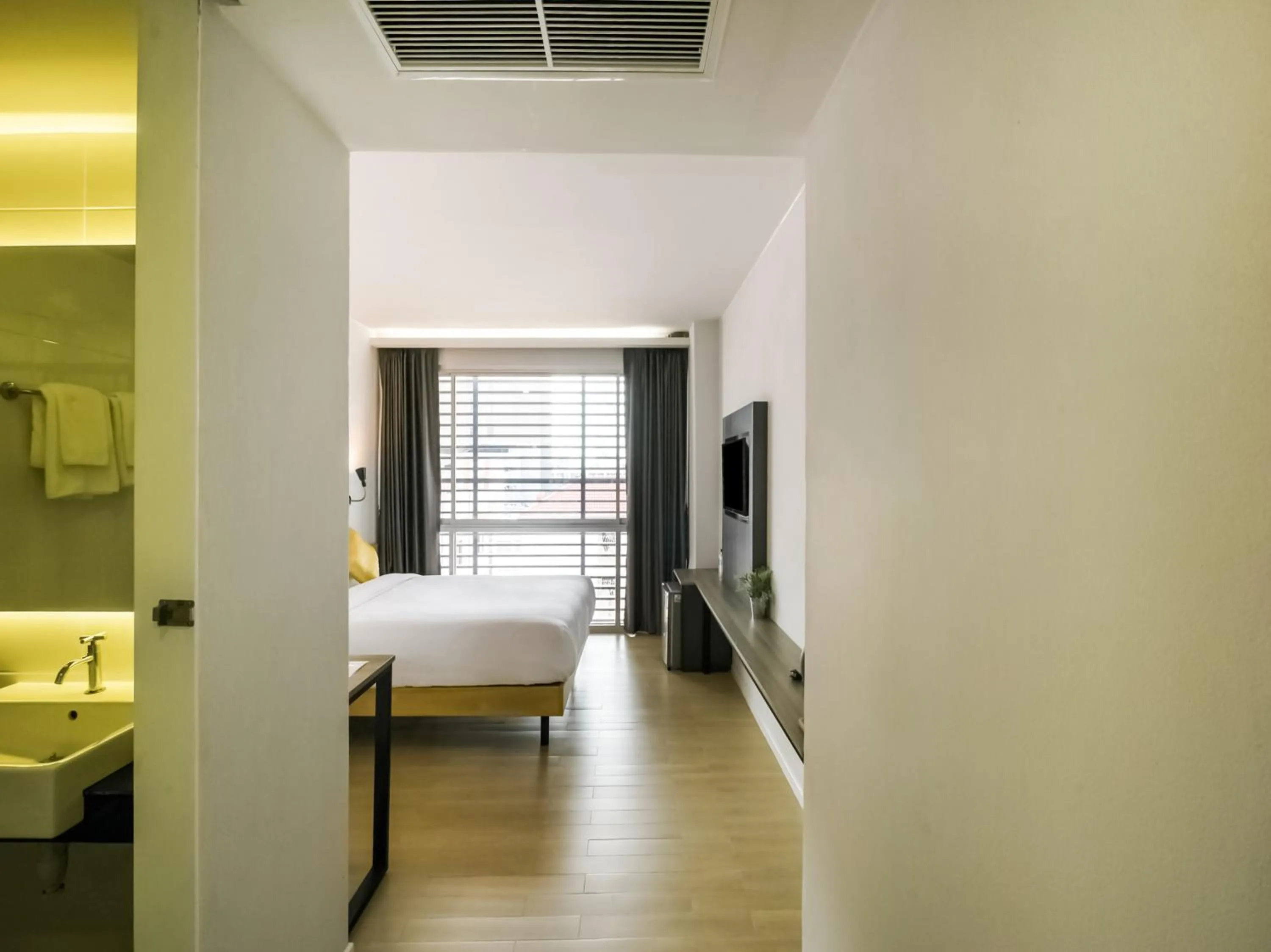 Bed in Kitzio House Hotel Huai Kwang