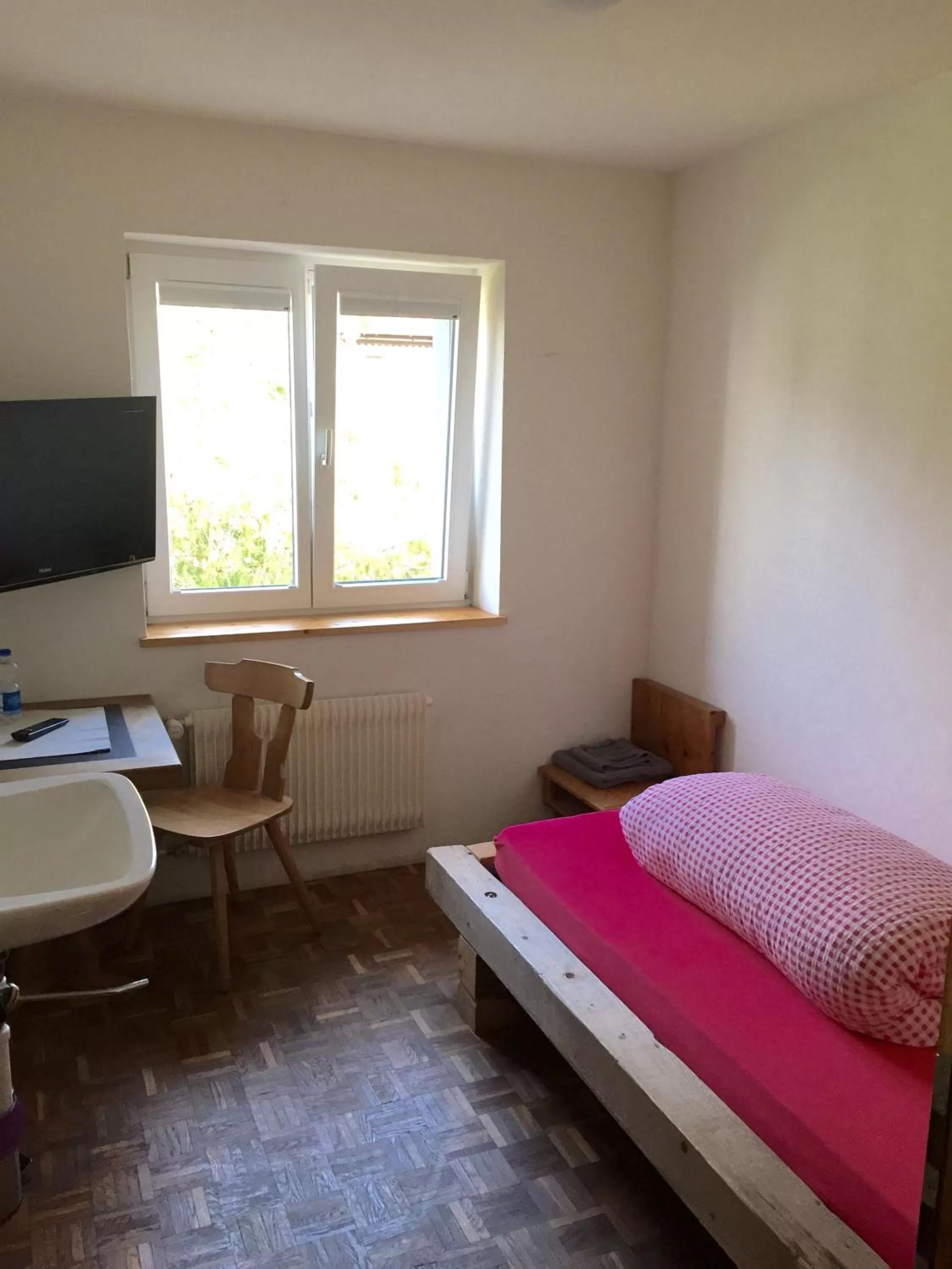 Decorative detail, Bed in Hirschen B&B