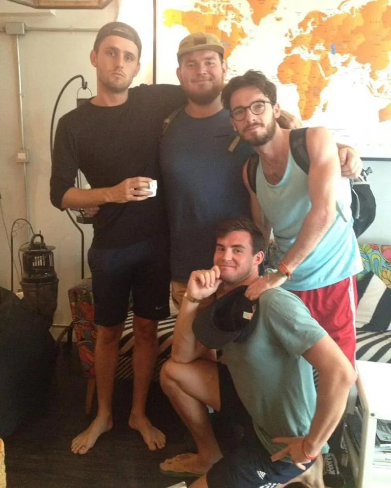 group of guests in Monomer Hostel Bangkok