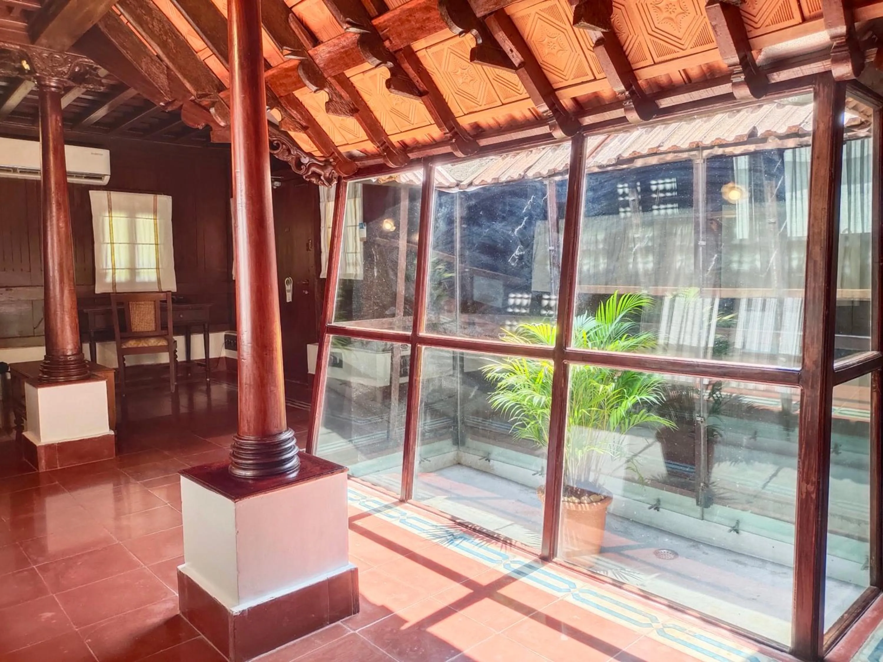 Living room in The Travancore Heritage Beach Resort
