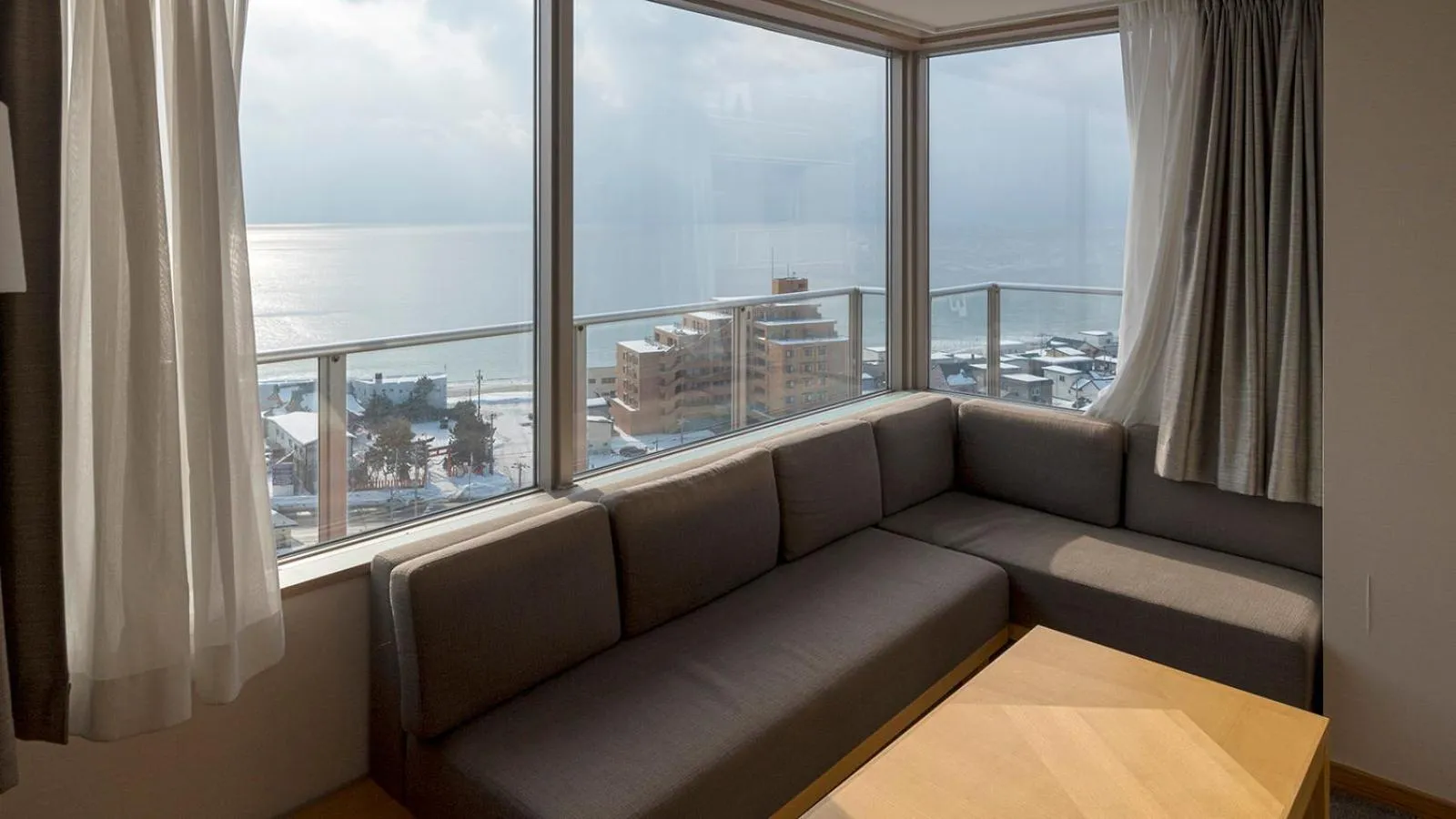 Sea view, Seating Area in Hotel Paco Hakodate